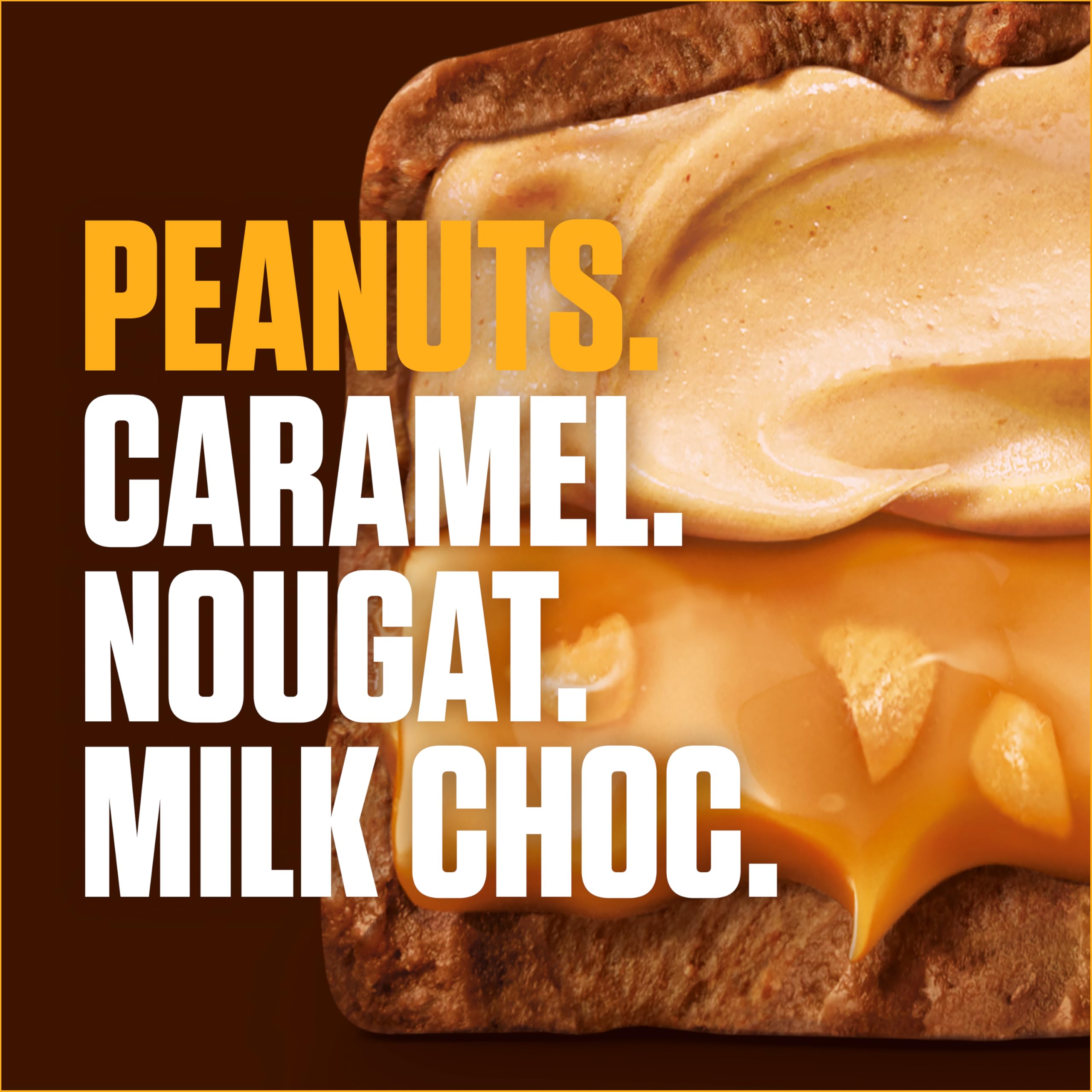 Snickers Creamy Peanut Butter Chocolate Trio Bar - Creamy Peanut Butter Filling | 54.75 g (Pack of 1)