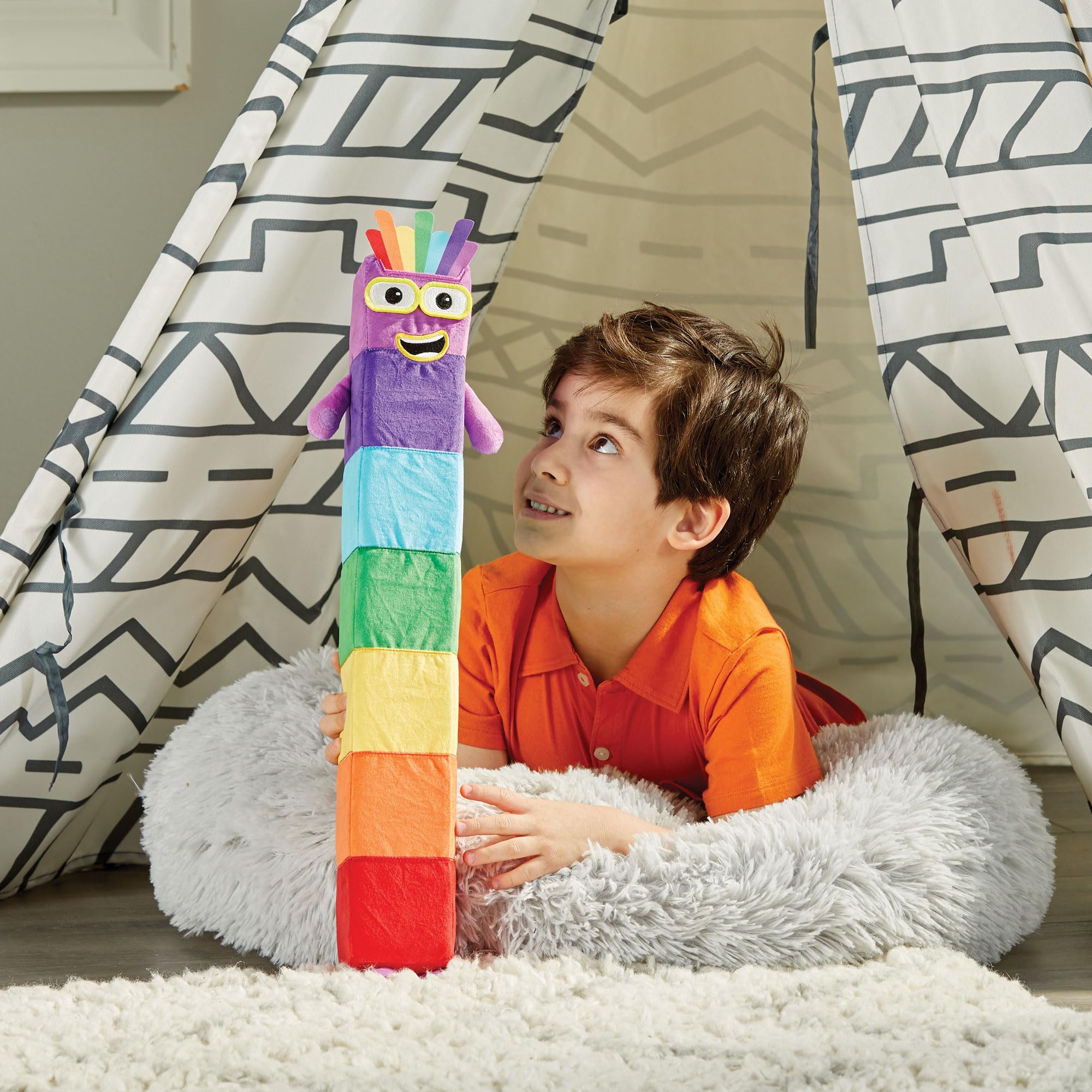 Learning Resources Numberblock Seven Playful Pal Plush - Educational Toy for Toddlers 18 Months+