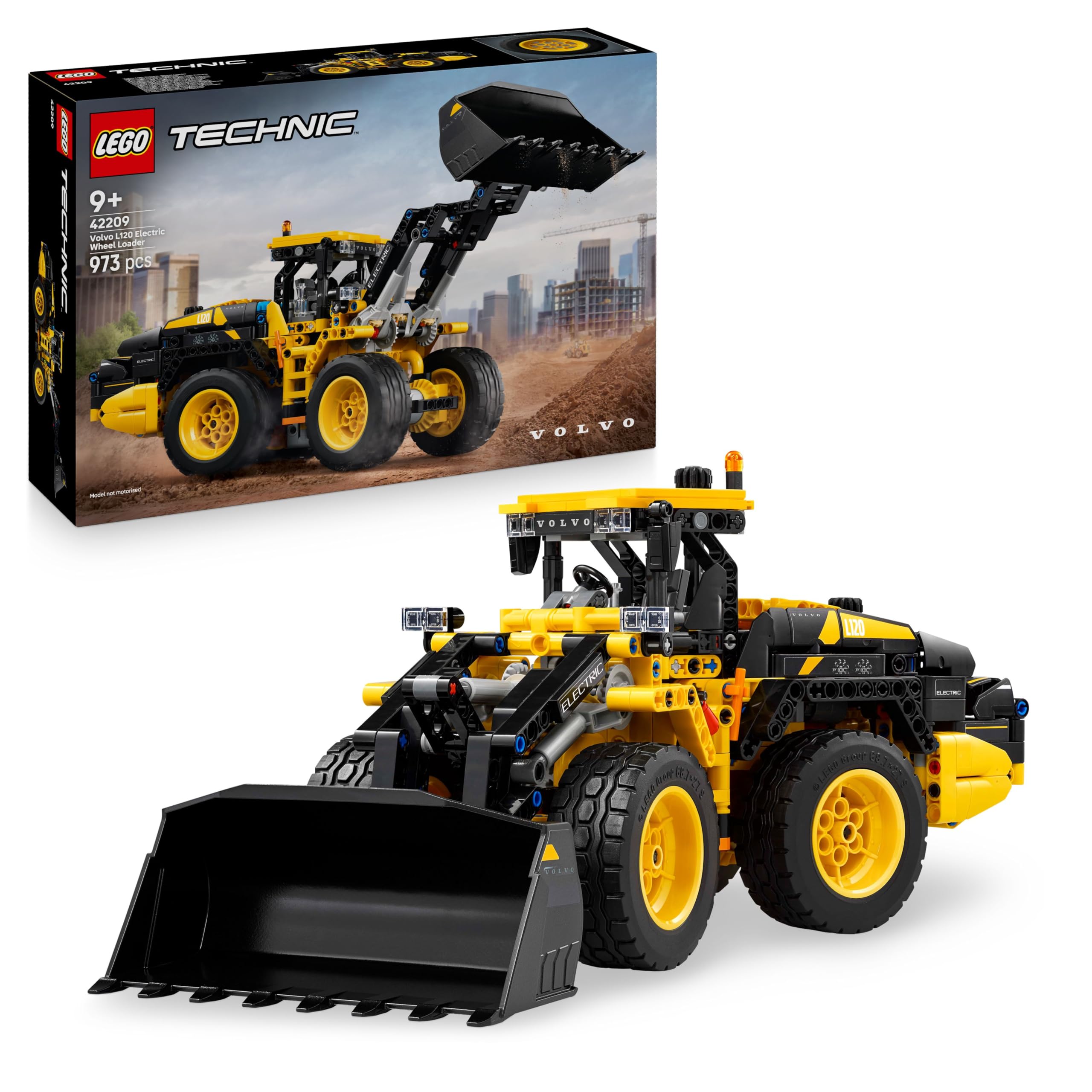 LEGO Technic Volvo L120 Electric Wheel Loader 42209 - Construction Vehicle Toy for Ages 9+