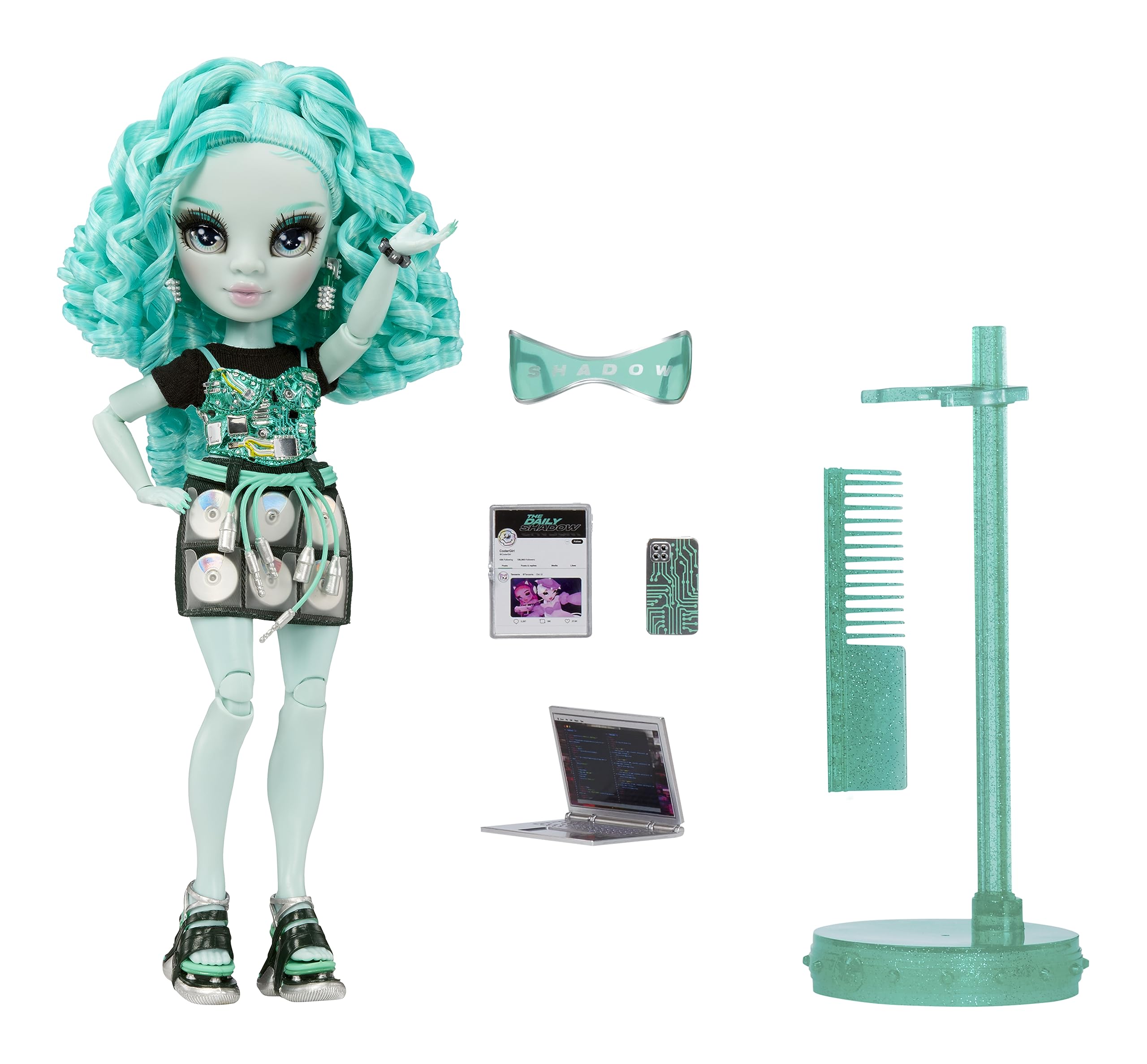 Rainbow High Shadow High Series 3 Berrie Skies Fashion Doll - 12 Inch, Green, Fully Articulated