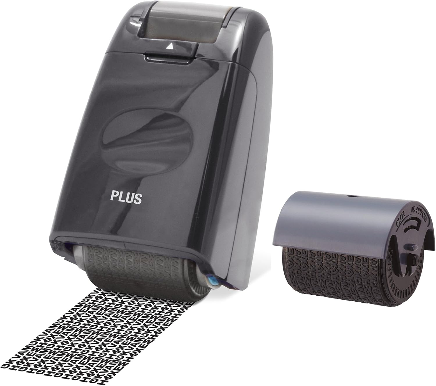 Plus Japan Guard-Your-ID Camouflage Self Inking Roller Stamp & Refill Pack