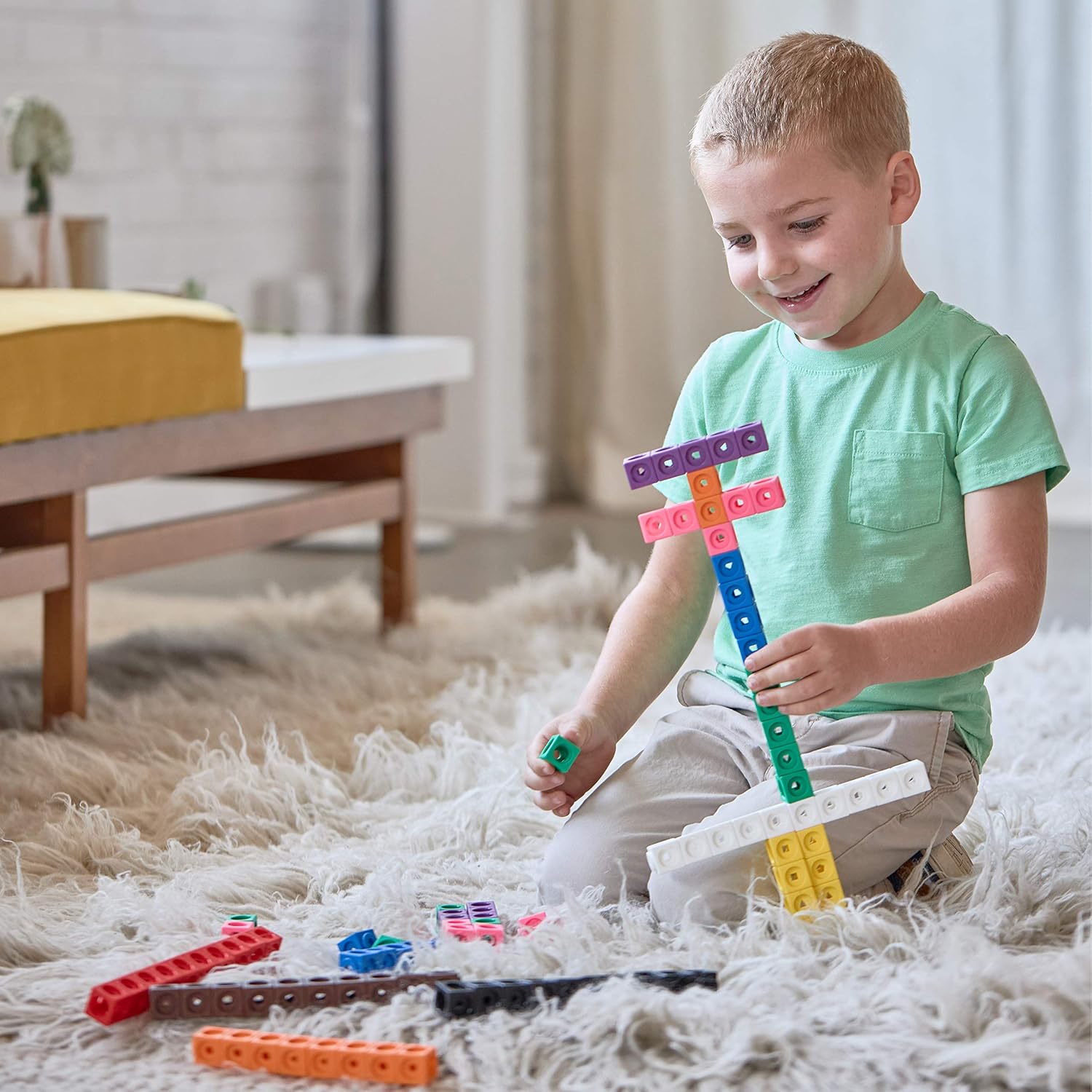 EDX Education Math Cubes – 100-teiliges Verbindungswürfel-Set für frühes Lernen 8