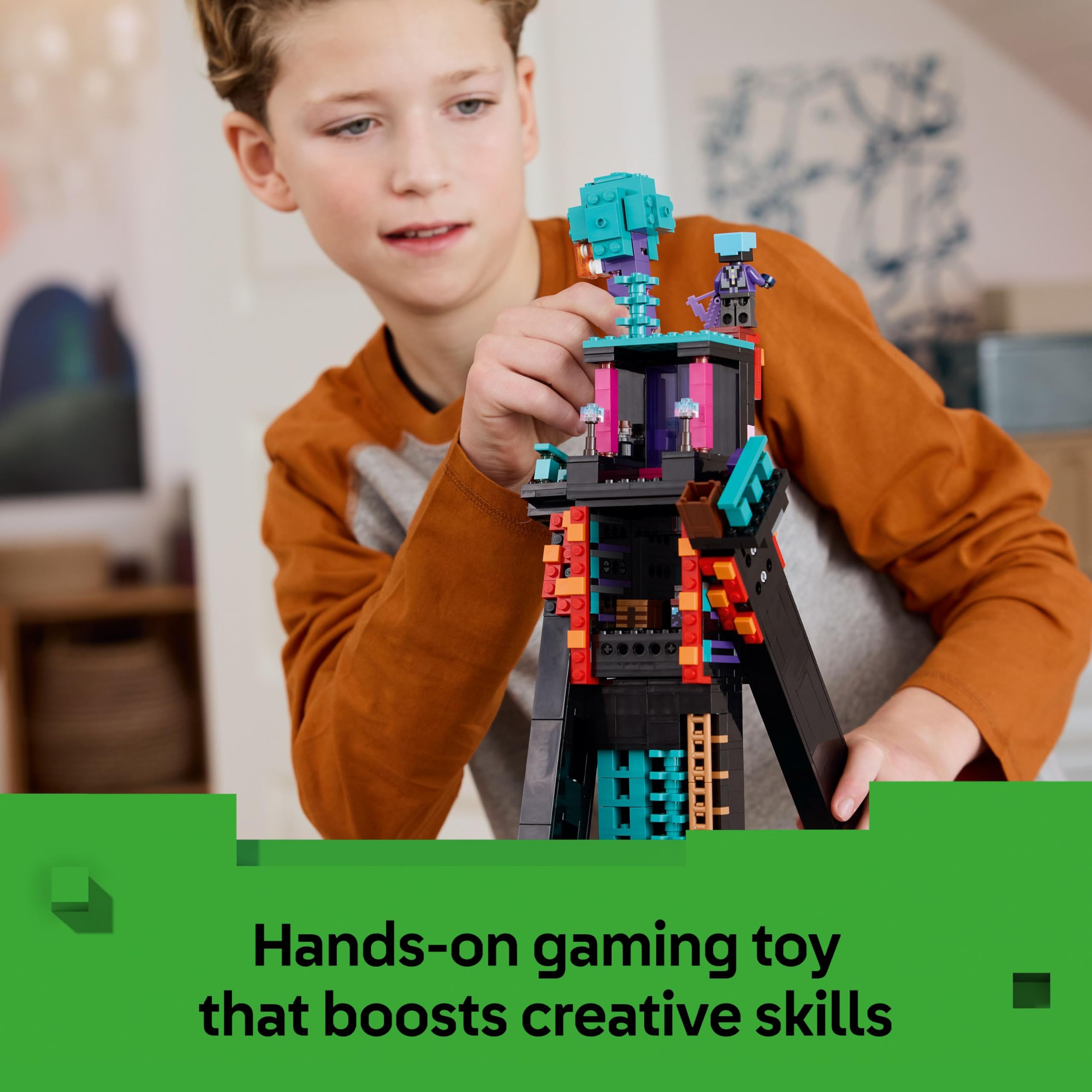 LEGO Minecraft The Enderman Tower 21279 - 2-in-1 Modular Rebuild | Ages 9+ 5