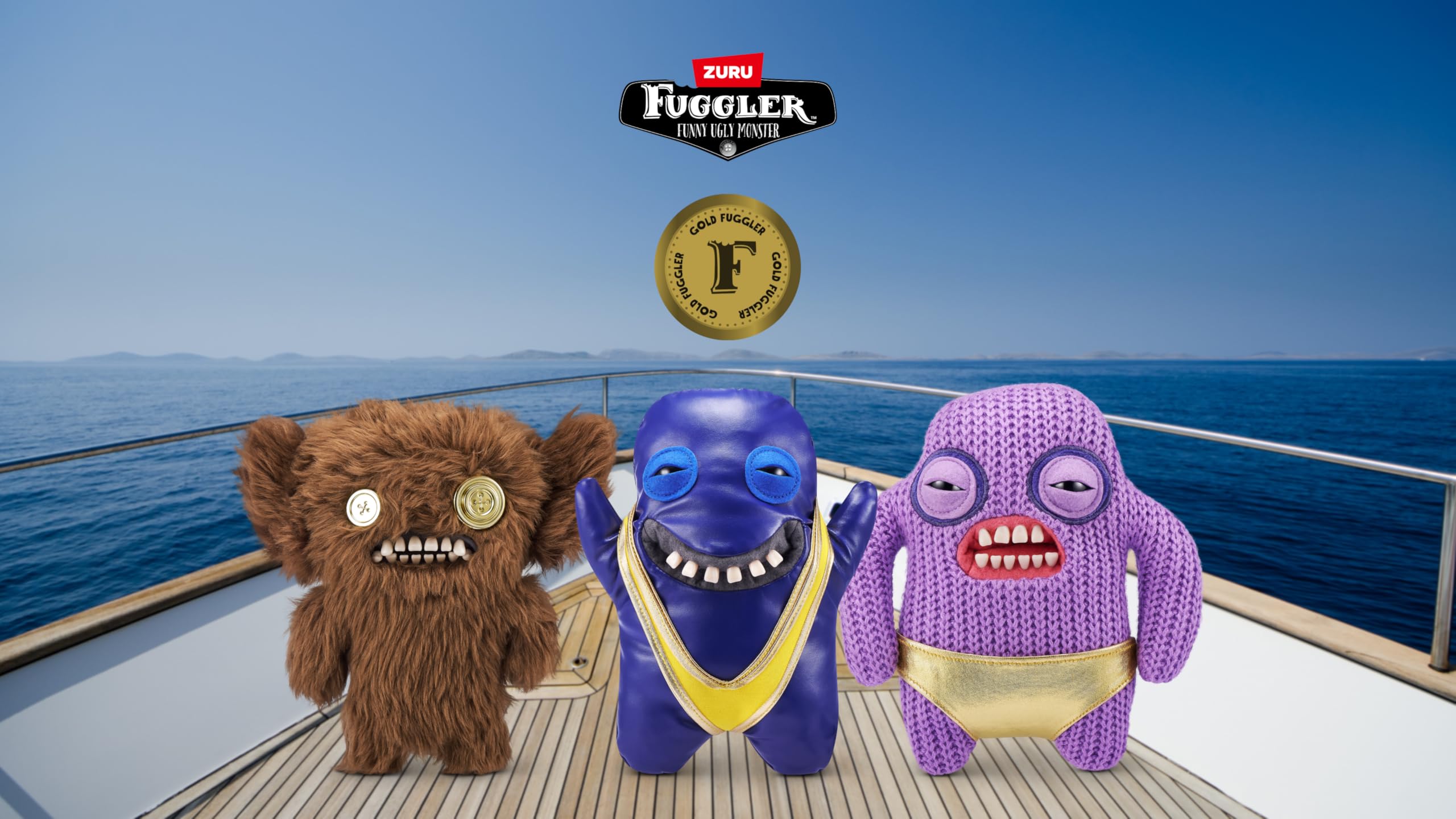 Fuggler Gold Fuggs by ZURU - Funny Ugly Monster Plush Collectible Toy