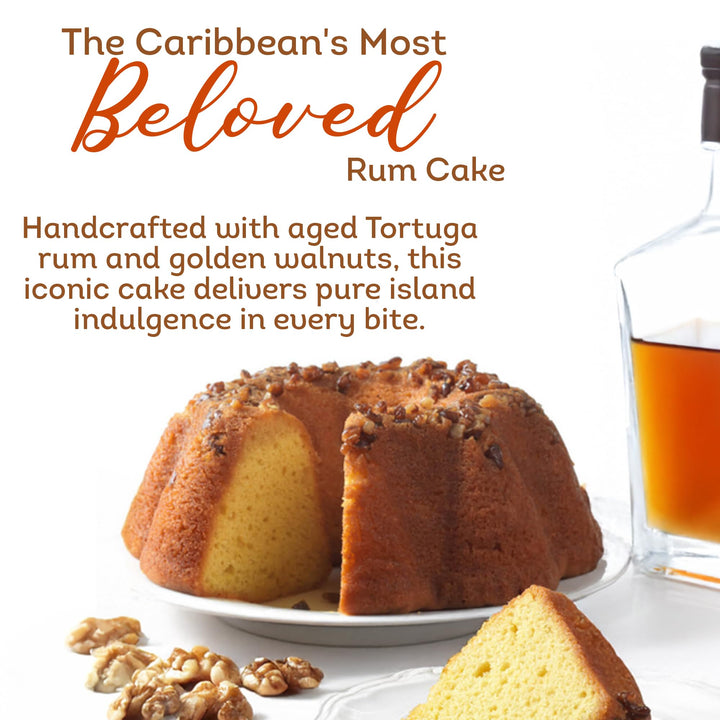 Tortuga Golden Original Rum Cake with Walnuts, 454g