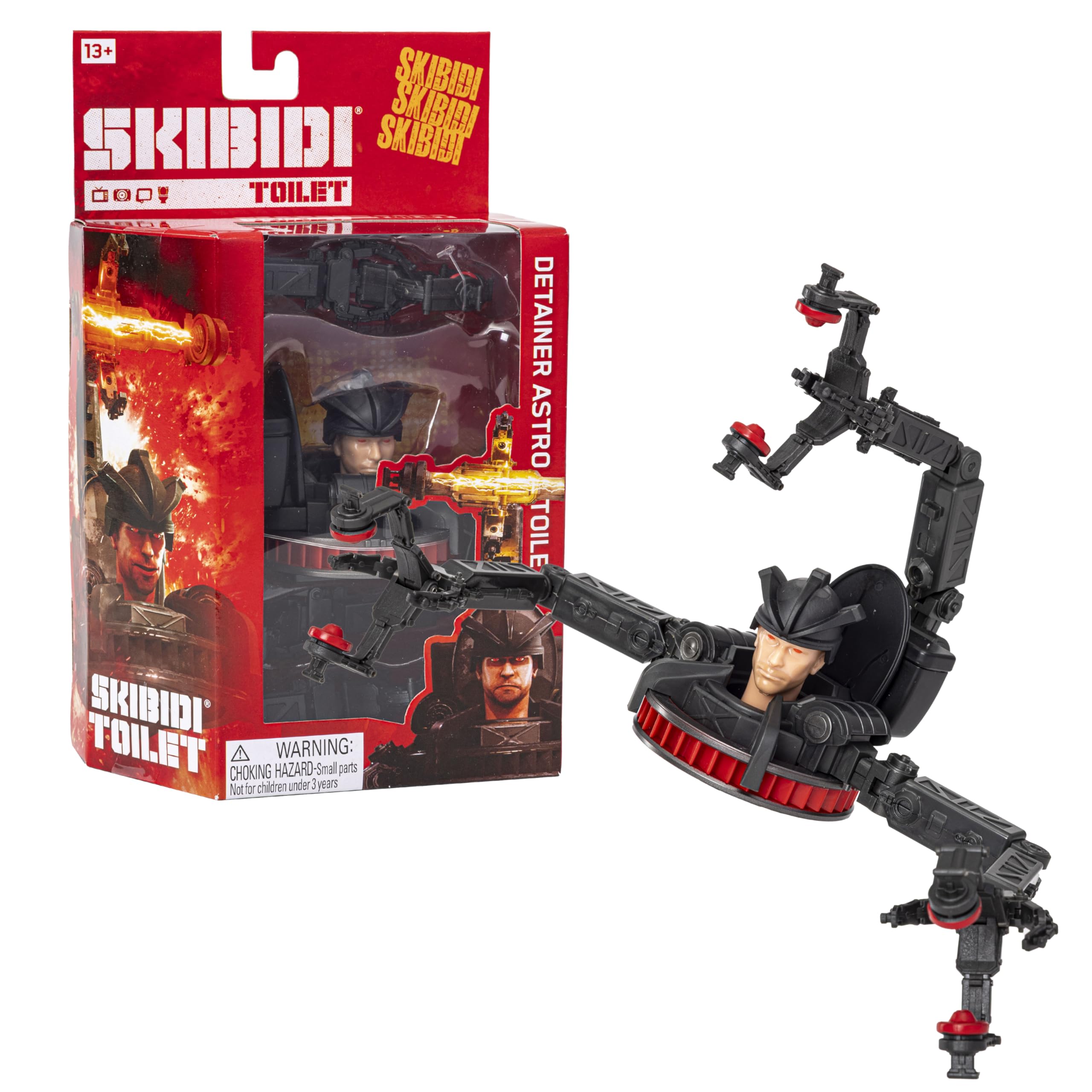 Skibidi Toilet Deluxe Detainer Astro Toilet Figure - 6" Collectible Action Figure 1