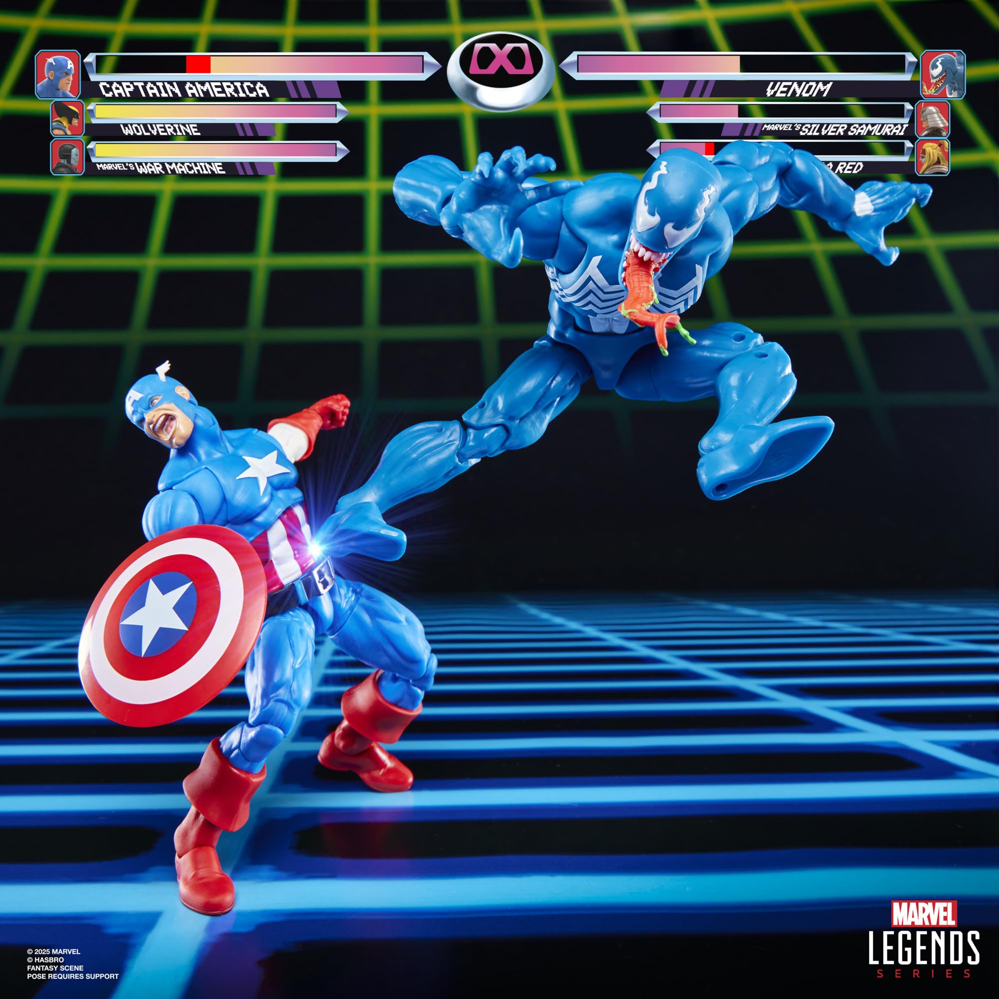 Marvel Legends Series Gamerverse Captain America vs Venom 2-Pack Action Figures 5