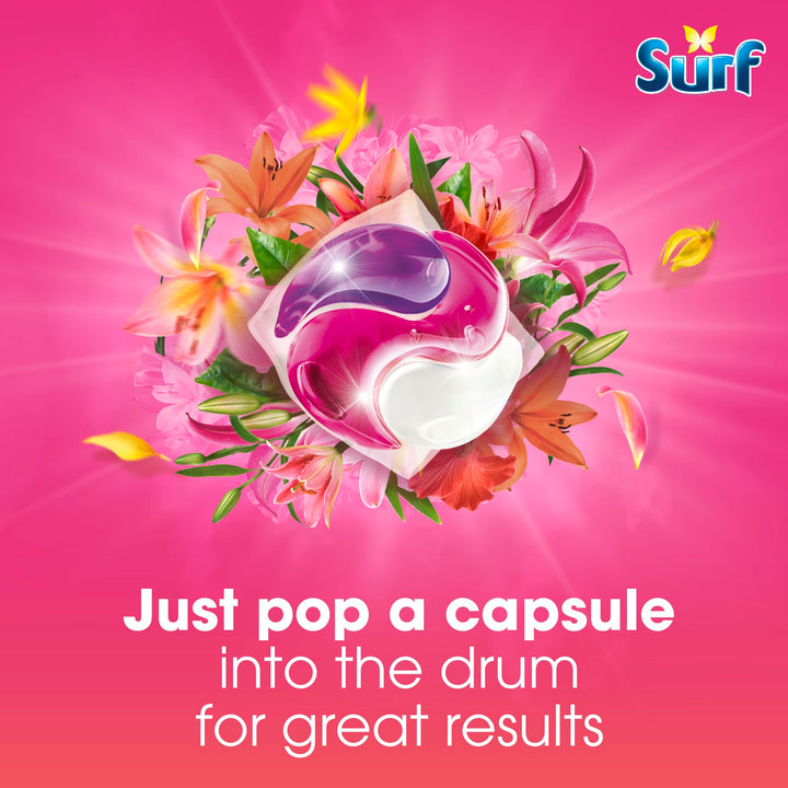 Surf Tropical Lily Laundry Detergent Capsules (78 Wash, Plastic-Free Box)
