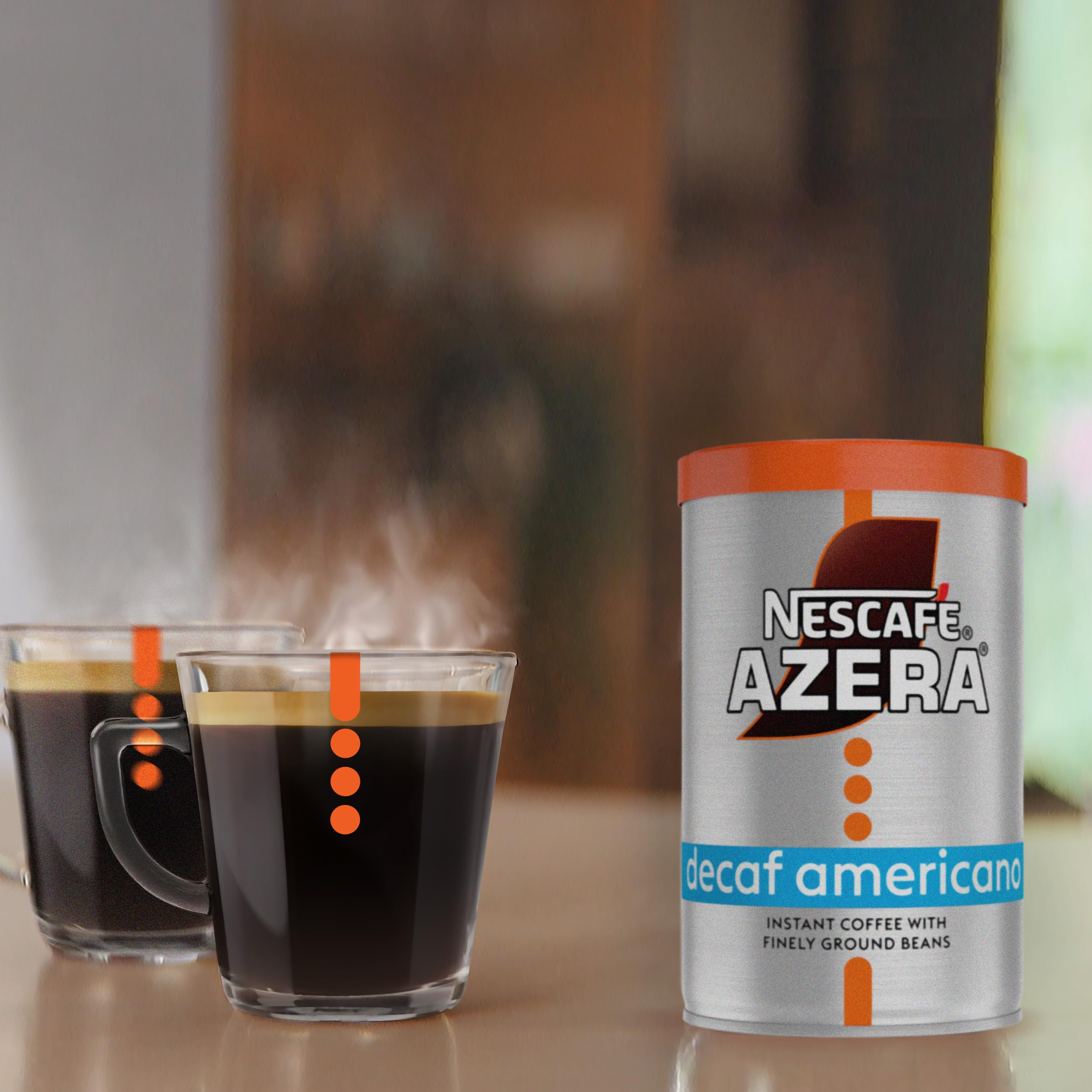 NESCAFÉ Azera Americano Decaff Instant Coffee - Rich Aroma, Velvety Crema | 90g Tin (Pack of 6) 5