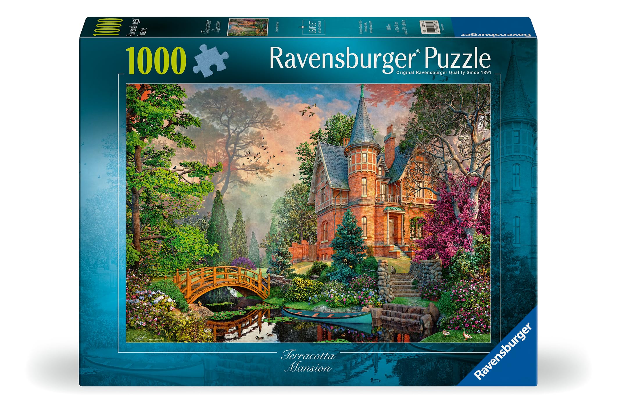 Ravensburger Terracotta Mansion Jigsaw Puzzle - 1000 Pieces | 70x50cm Finished Size 2
