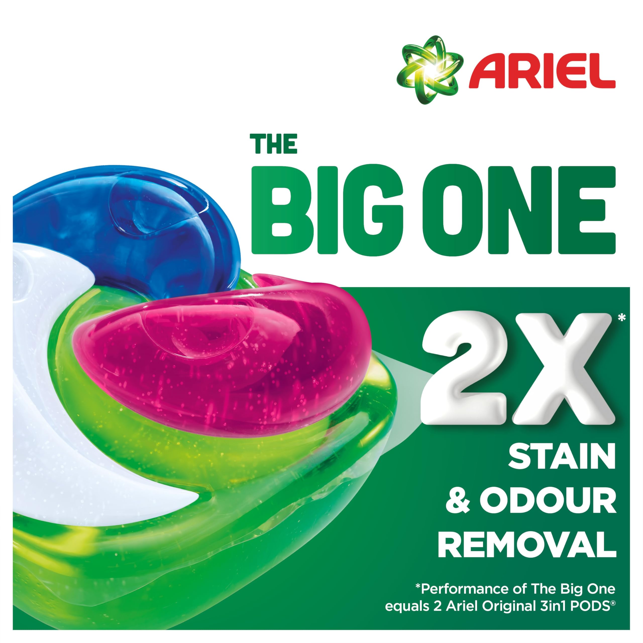 Ariel The Big One PODS Waschmittelkapseln, 35 Wäschen, Farbe – 2x Flecken- und Geruchsentfernung 3