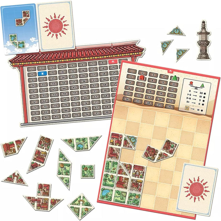 Capstone Games Tangram City Tile Laying Strategy Board Game (TGC-001)