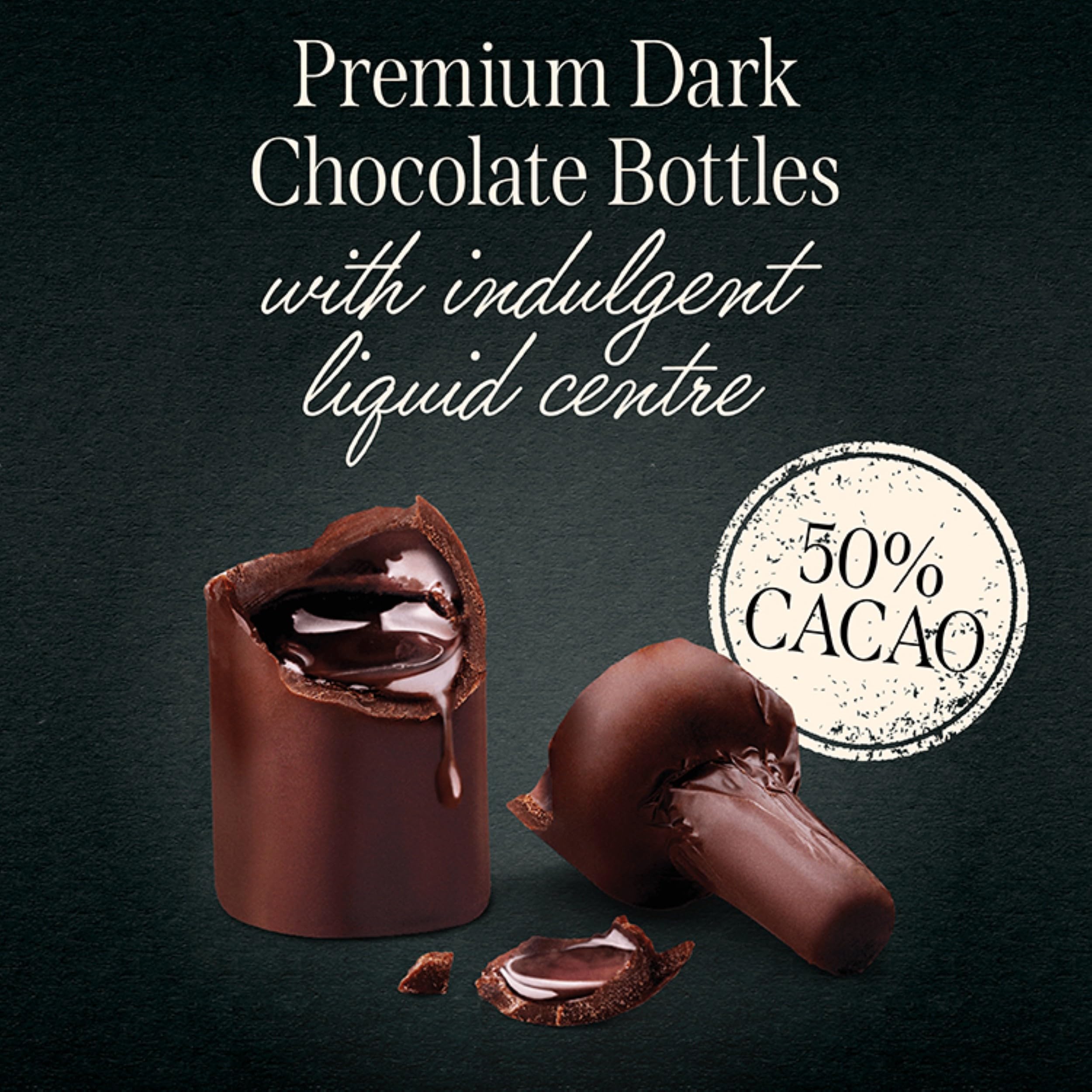 Anthon Berg 4 Chocolate Liqueurs - Dark Chocolate with Spirit Fillings | 81g 3