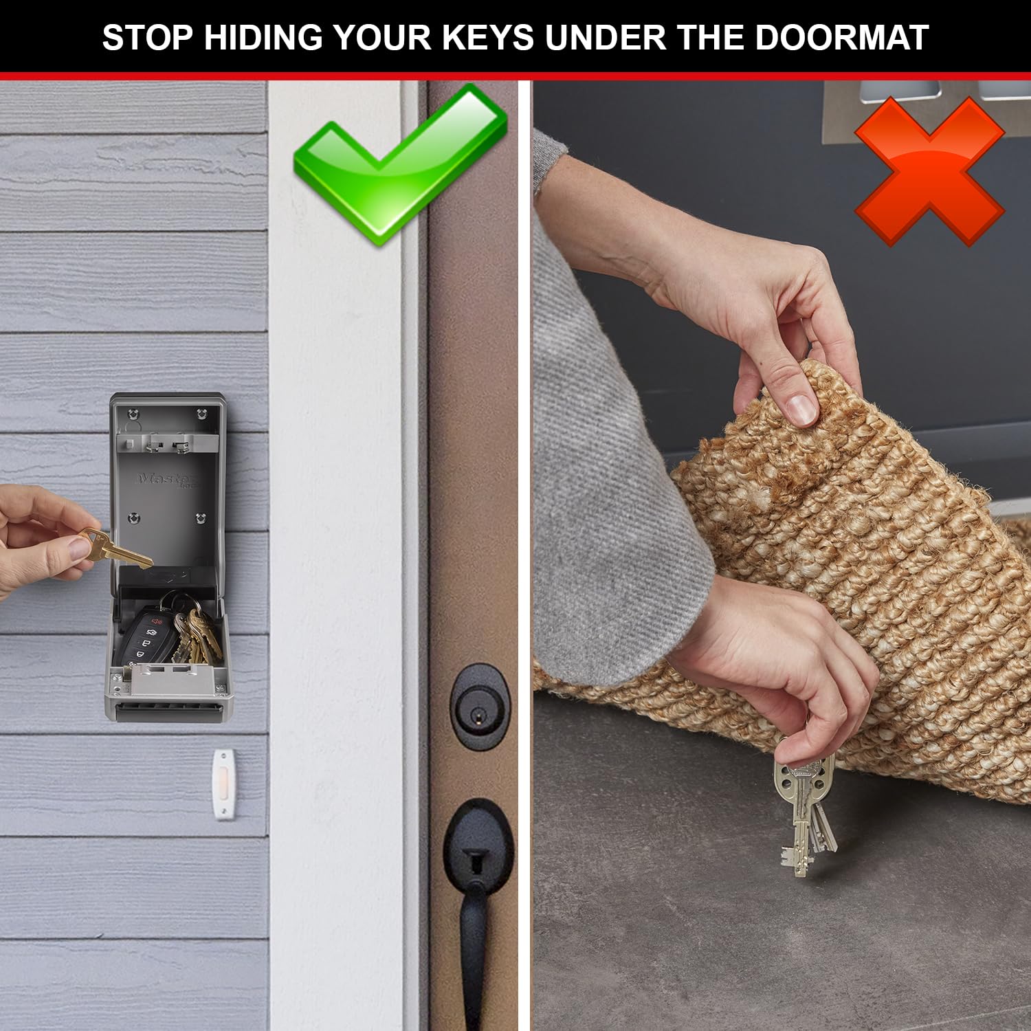 Master Lock 5481EURD Wall Mounted Key Safe - High Security Aluminium Body | Increased Capacity | Weather Resistant 2