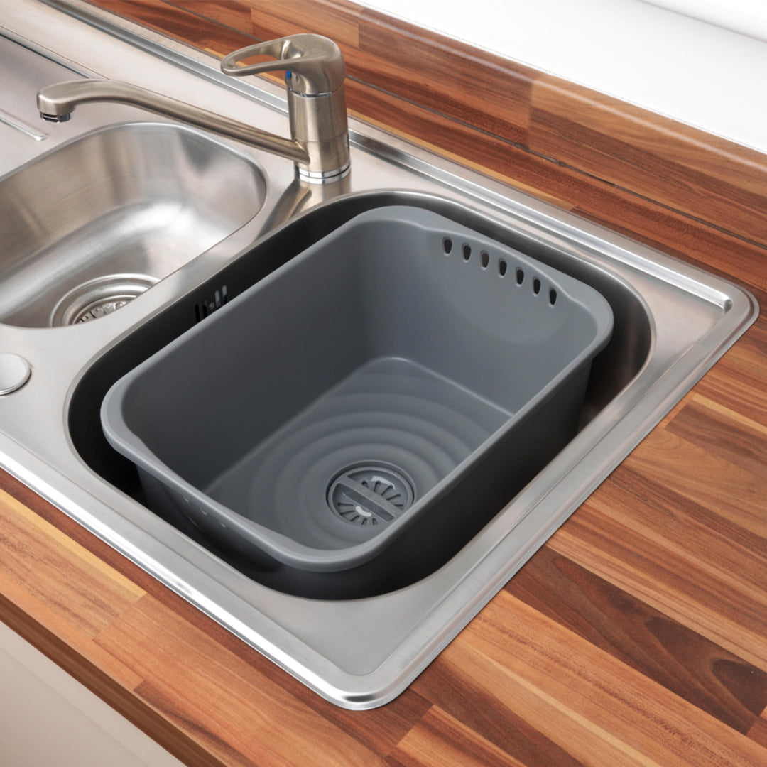 Beldray - Kitchen Sink Washing Up Bowl with Integrated Drainer