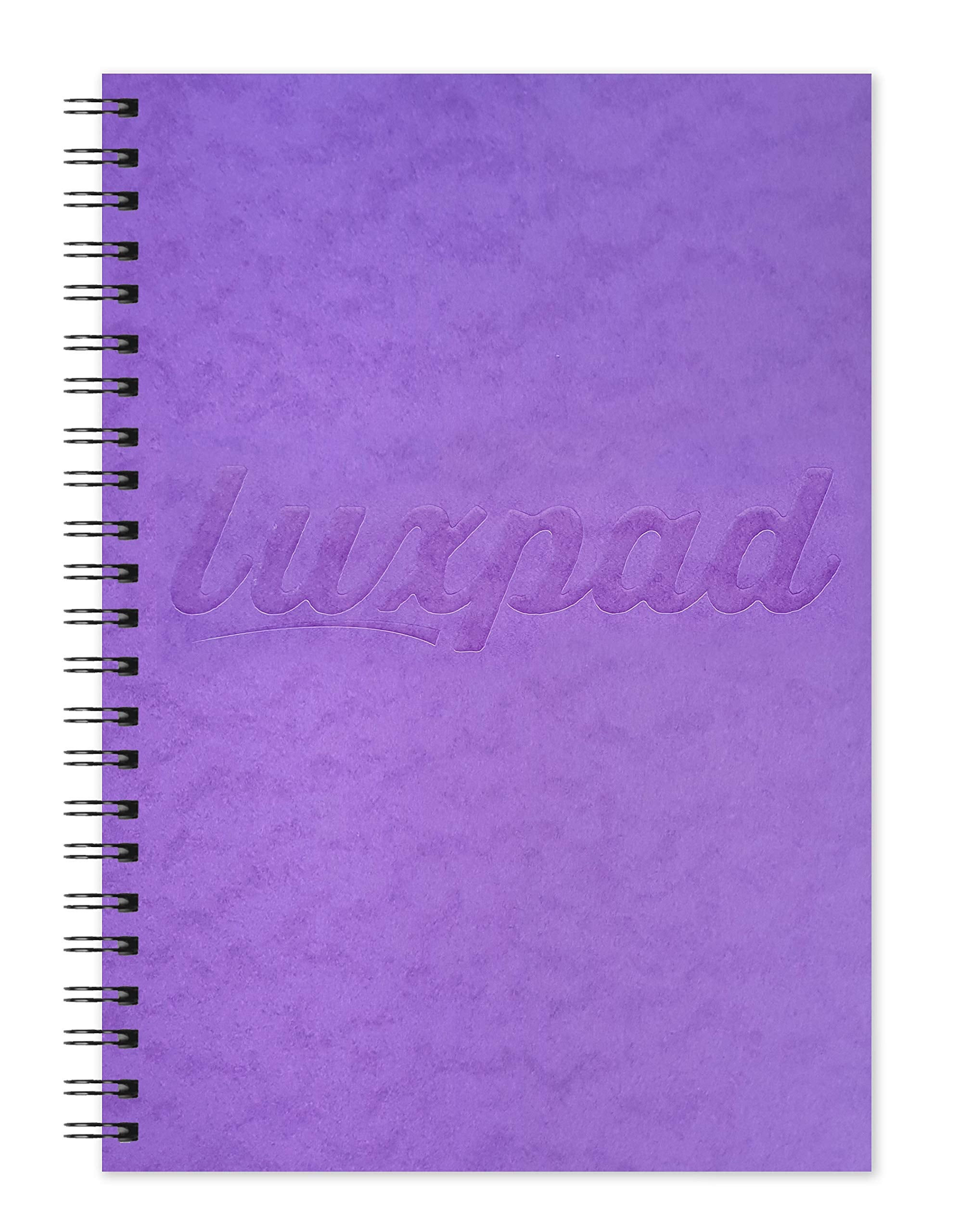 Silvine Luxpad A5 Wirebound Notebook - 120 Pages Ruled 8mm Feint | 80gsm FSC Paper | Perforated 5