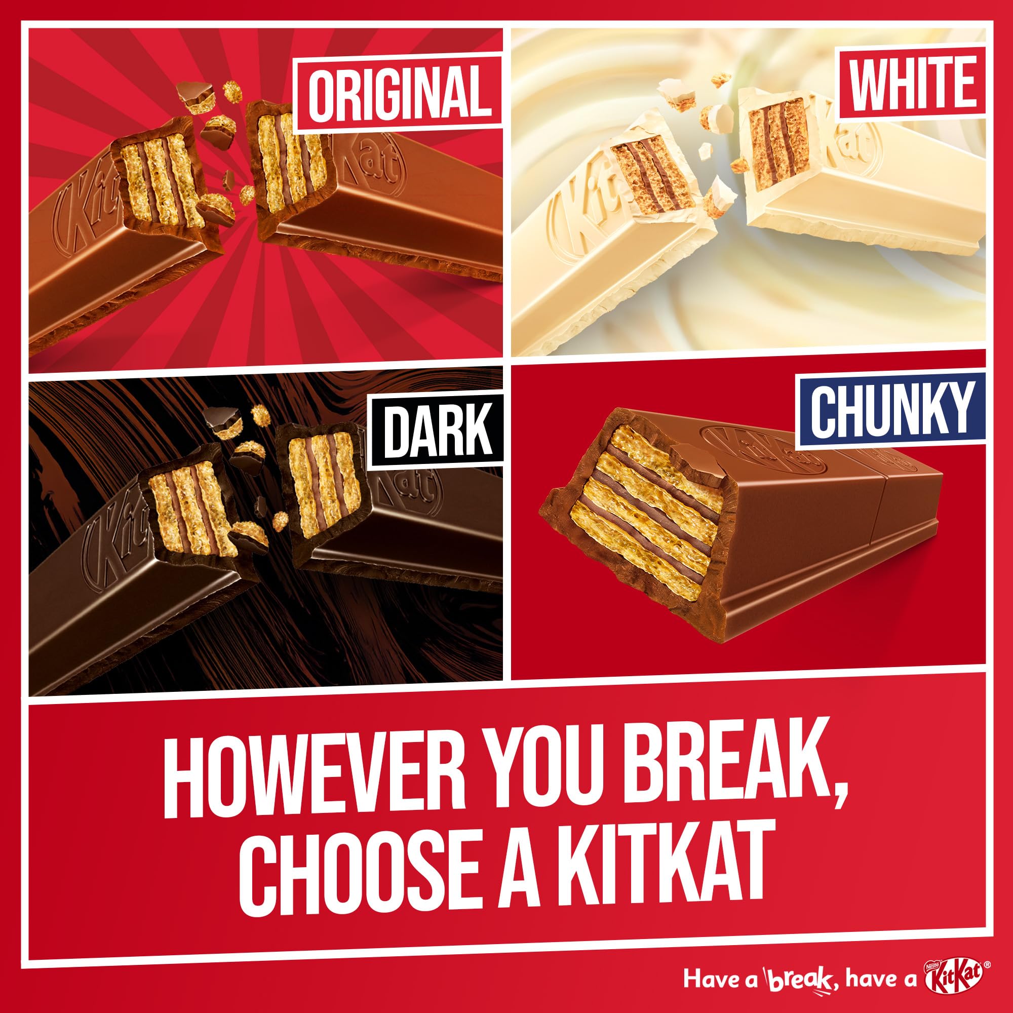 KitKat 2 Finger Dark Chocolate Biscuit Bars – 8 Pack (8 x 20.7 g) | Crisp Wafer & Smooth Dark Chocolate Snack 5