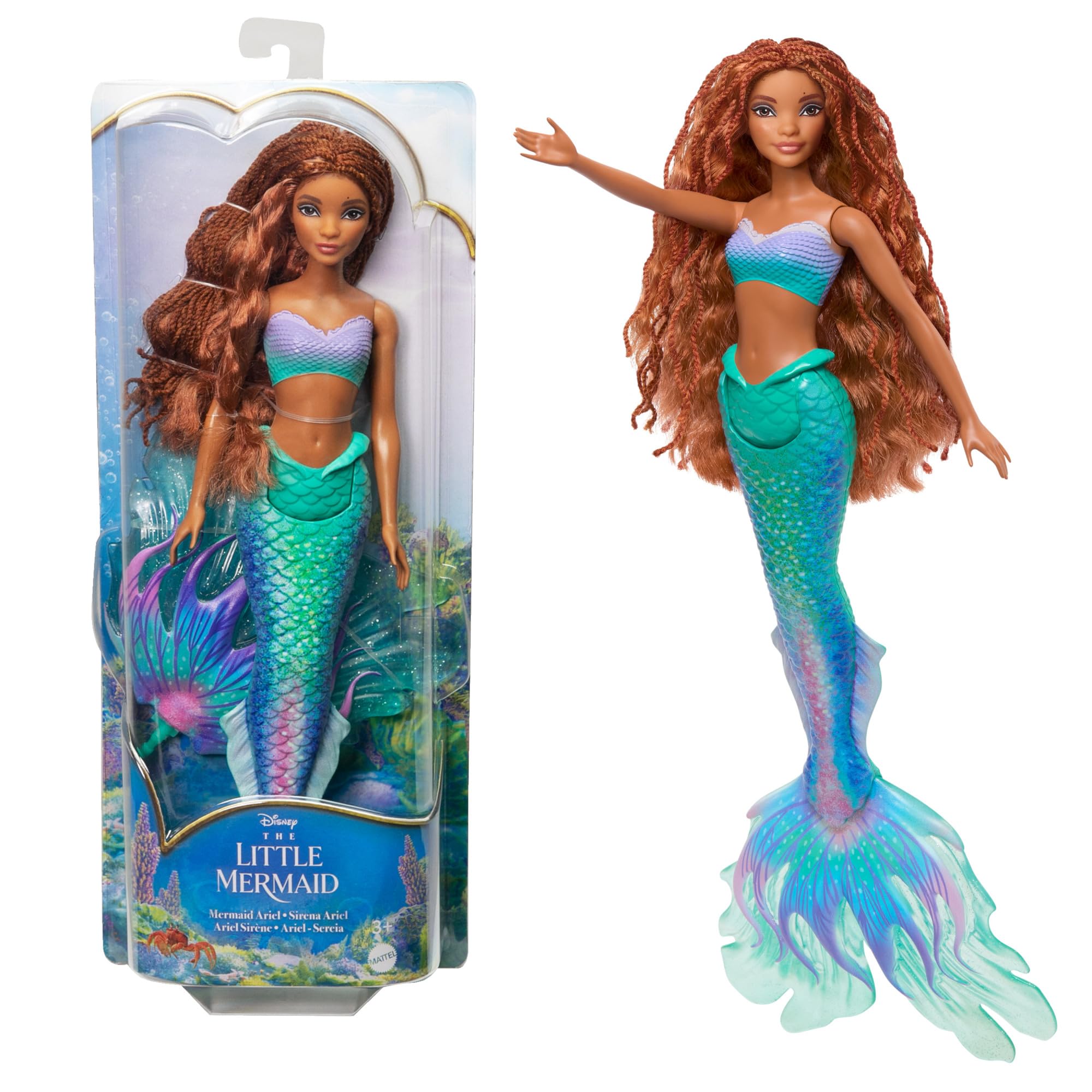 Disney The Little Mermaid Ariel Doll - Posing Mermaid Fashion Doll with Red Hair & Glitter Tail 7