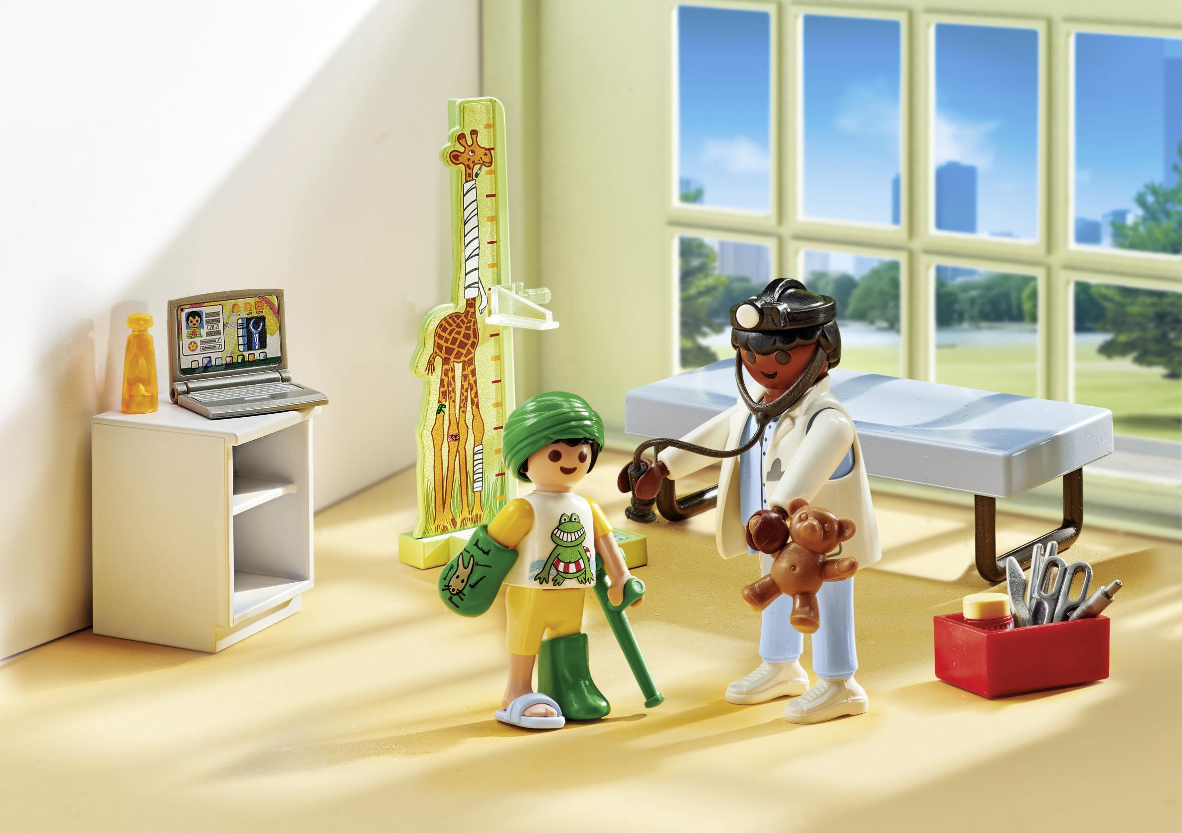 Playmobil 71619 Action Heroes Pediatrician Playset - Medical Role Play for Kids 4+ 9