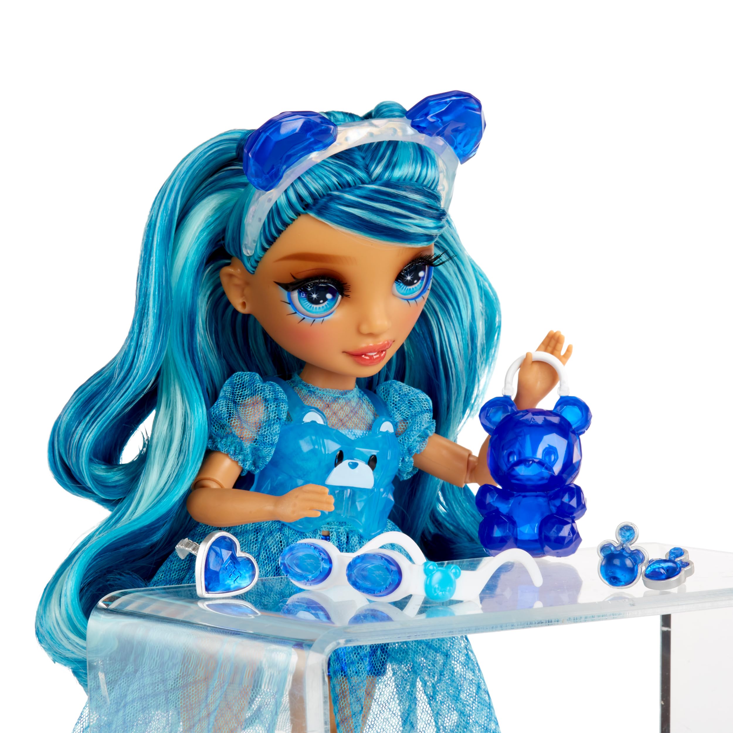 Rainbow High Creative Crystals Skyler - Blue 28 cm Fashion Doll with DIY Crystal Accessory Kit 3