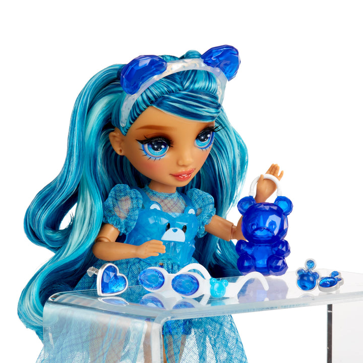 Rainbow High Creative Crystals Skyler - Blue 28 cm Fashion Doll with DIY Crystal Accessory Kit