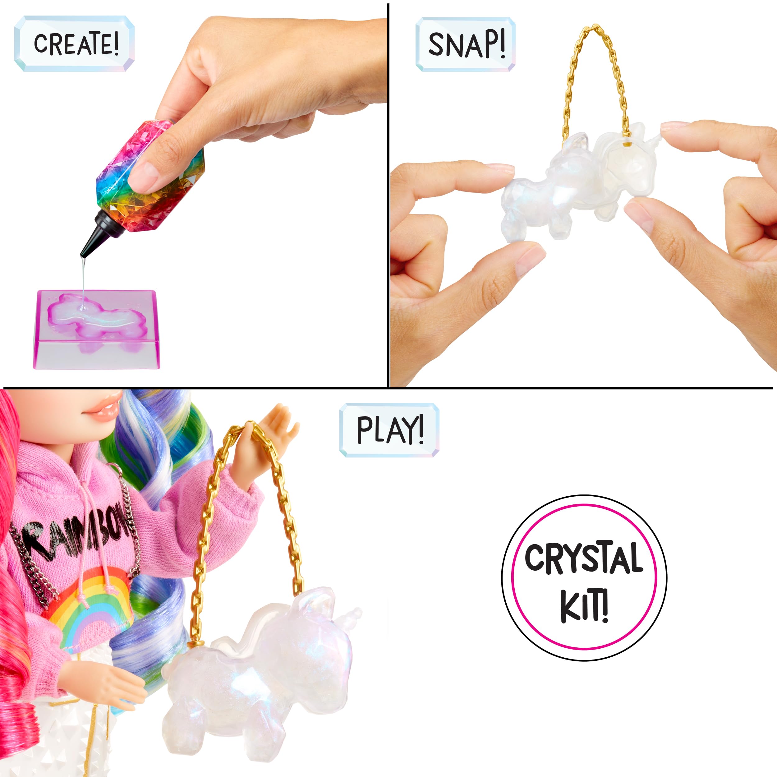 Rainbow High Creative Crystals Amaya - 28 cm Fashion Doll with DIY Crystal Accessory Kit 5