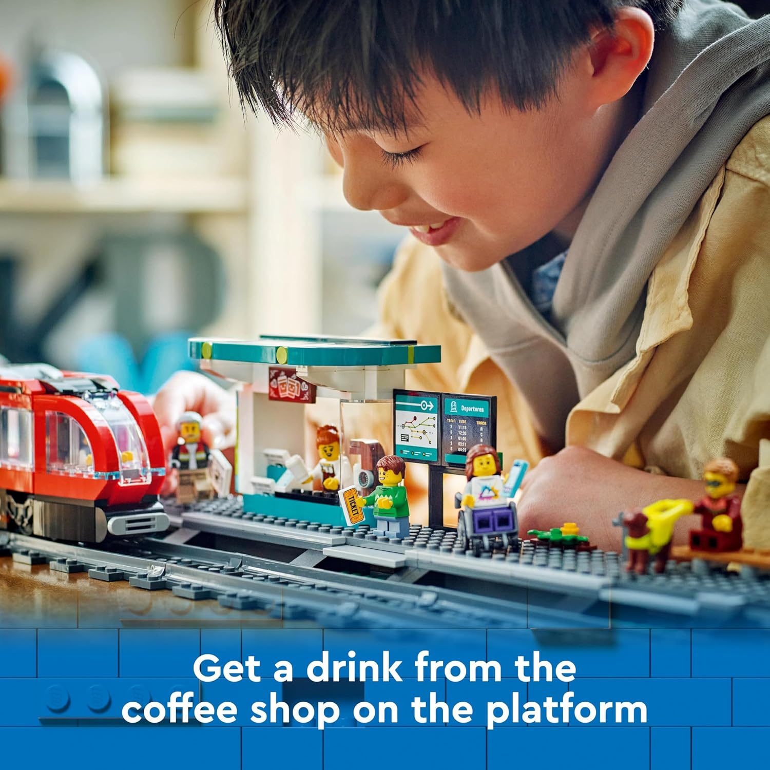 LEGO City Downtown Tram and Station Building Toy Set - 811-Piece Playset for Ages 7+ 2
