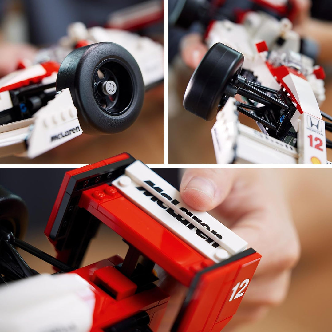 LEGO Icons McLaren MP4/4 & Ayrton Senna - F1 Model Car Building Set for Adults