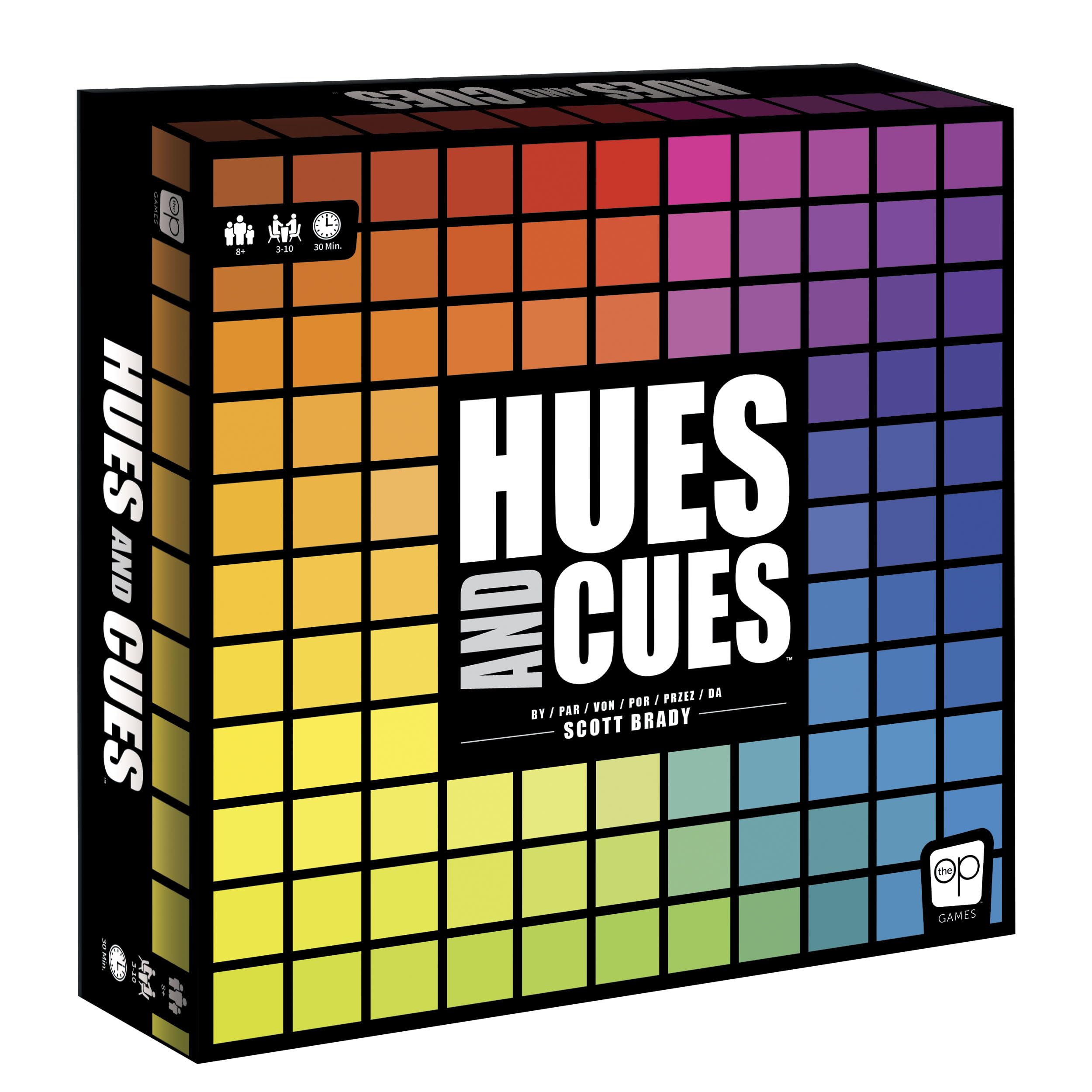 USAopoly Hues and Cues Multilingual Board Game | 3-10 Players | 30 Min Playtime | Ages 8+
