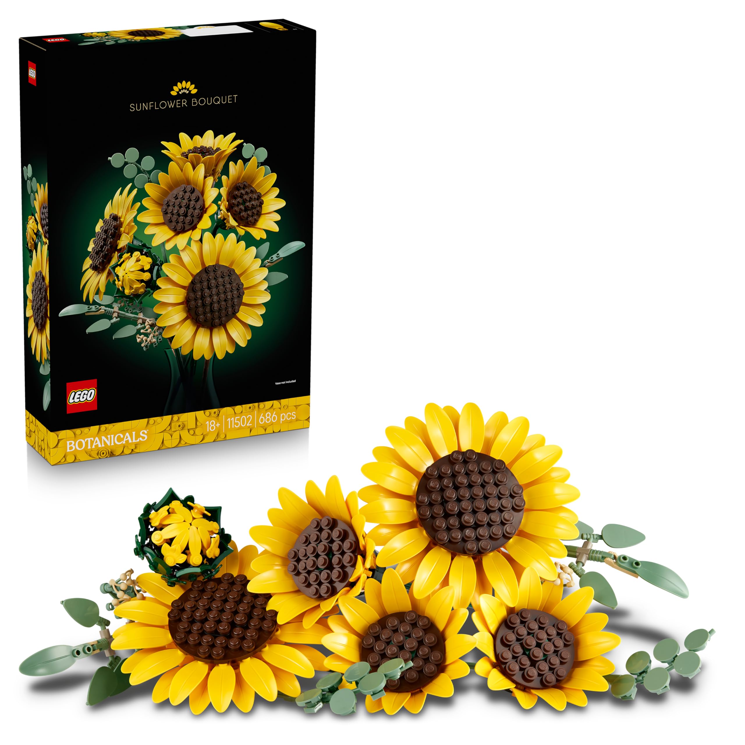 LEGO Botanicals Sunflower Bouquet Building Set 11502 | Adjustable Stems | Ages 18+ 1
