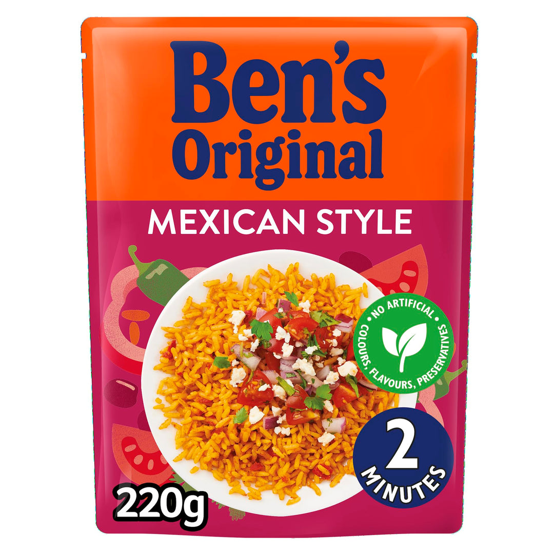 Ben's Original Mexican Style Microwave Rice Pouch 220g - Serves 2
