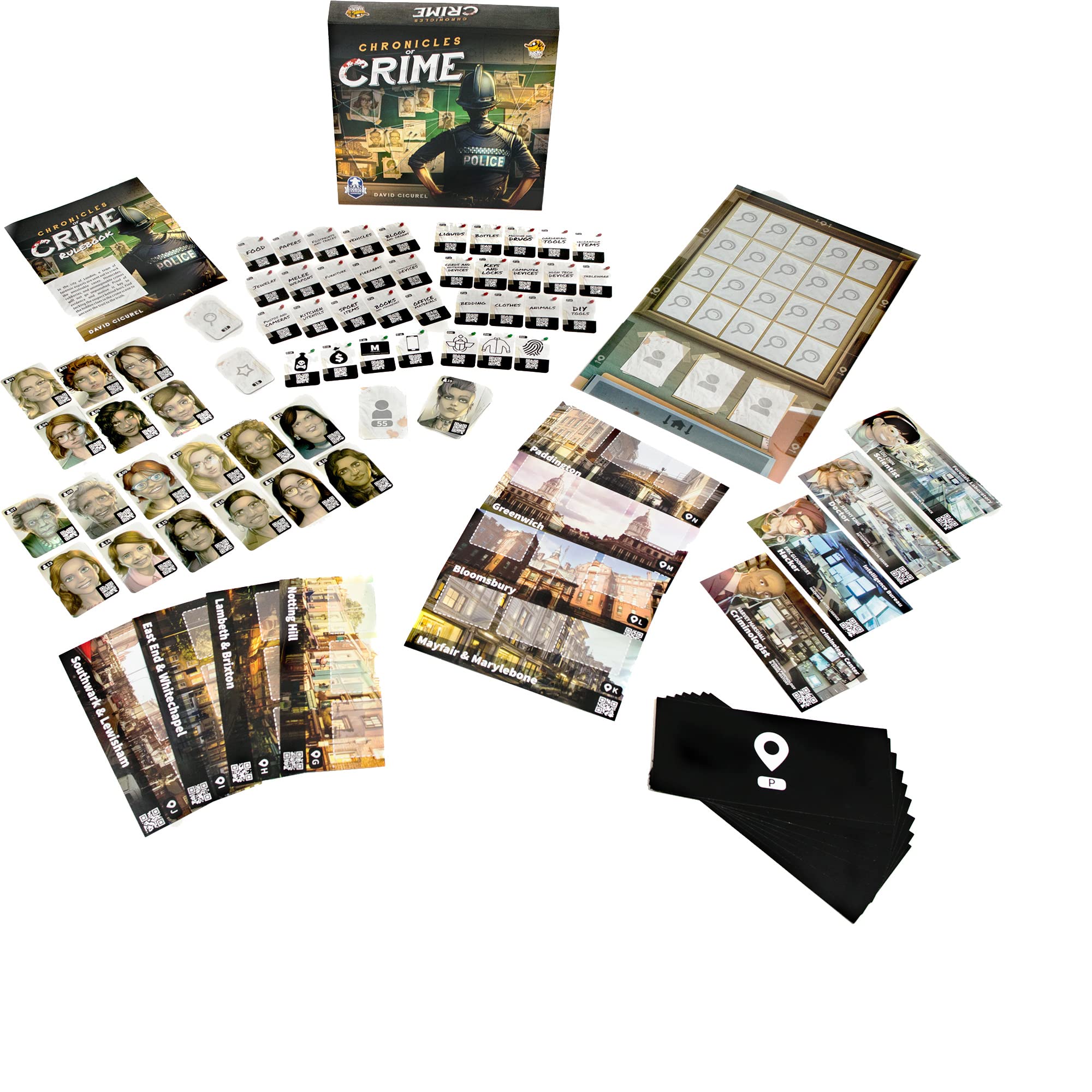 Lucky Duck Games Chronicles of Crime Brettspiel 8