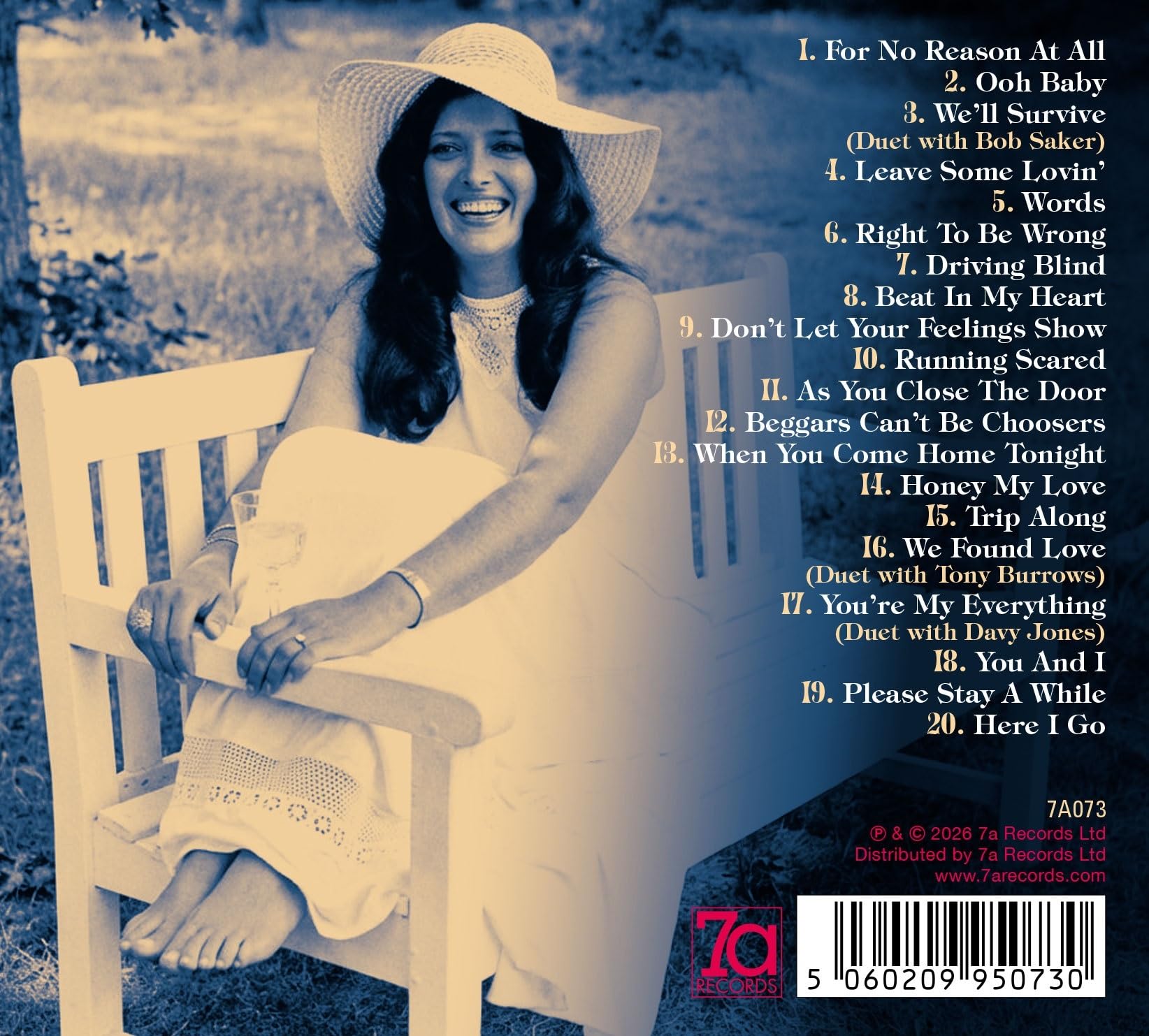 Sue Glover - For No Reason At All [CD]