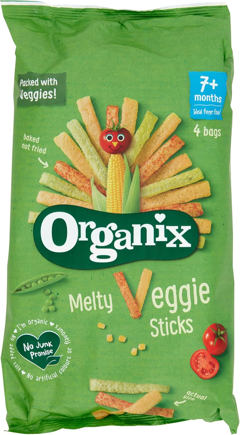 Organix Melty Organic Veggie Sticks 7+ Months 45g (Pack of 3) 3