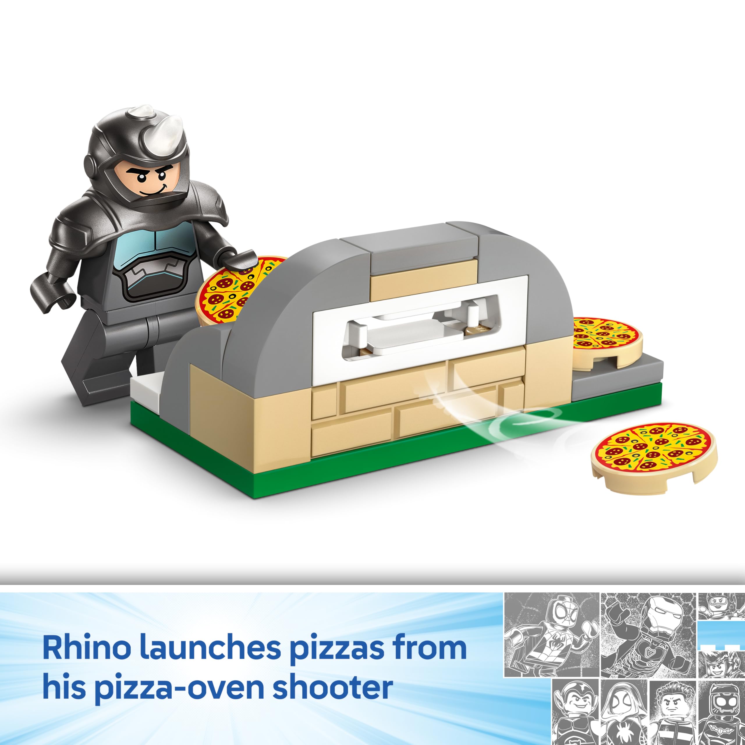 LEGO Marvel Spidey on his Motorcycle vs. Rhino Building Set - Ages 4+ | 11206 7