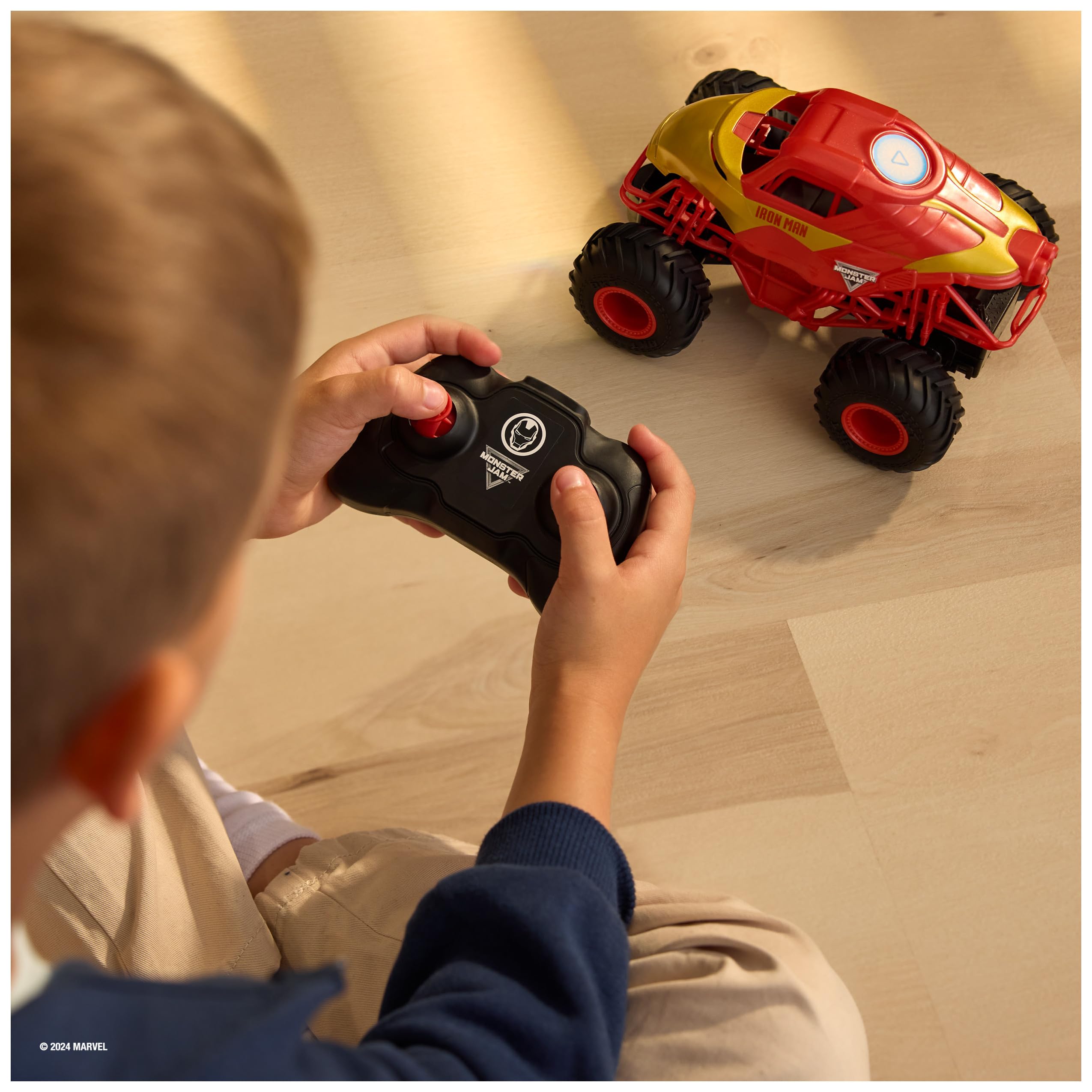 Monster Jam, Marvel Iron Man RC Monster Truck, 1:24 Scale, Kids’ Toys for Boys a 15