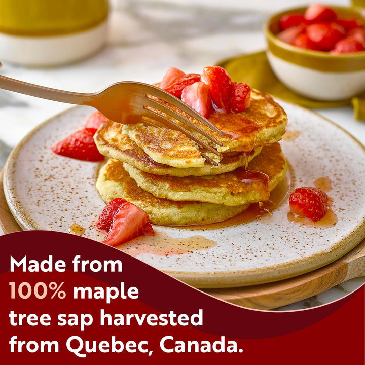 Pure Maple - 100% Canadian Maple Syrup Grade A Organic Amber Rich Taste