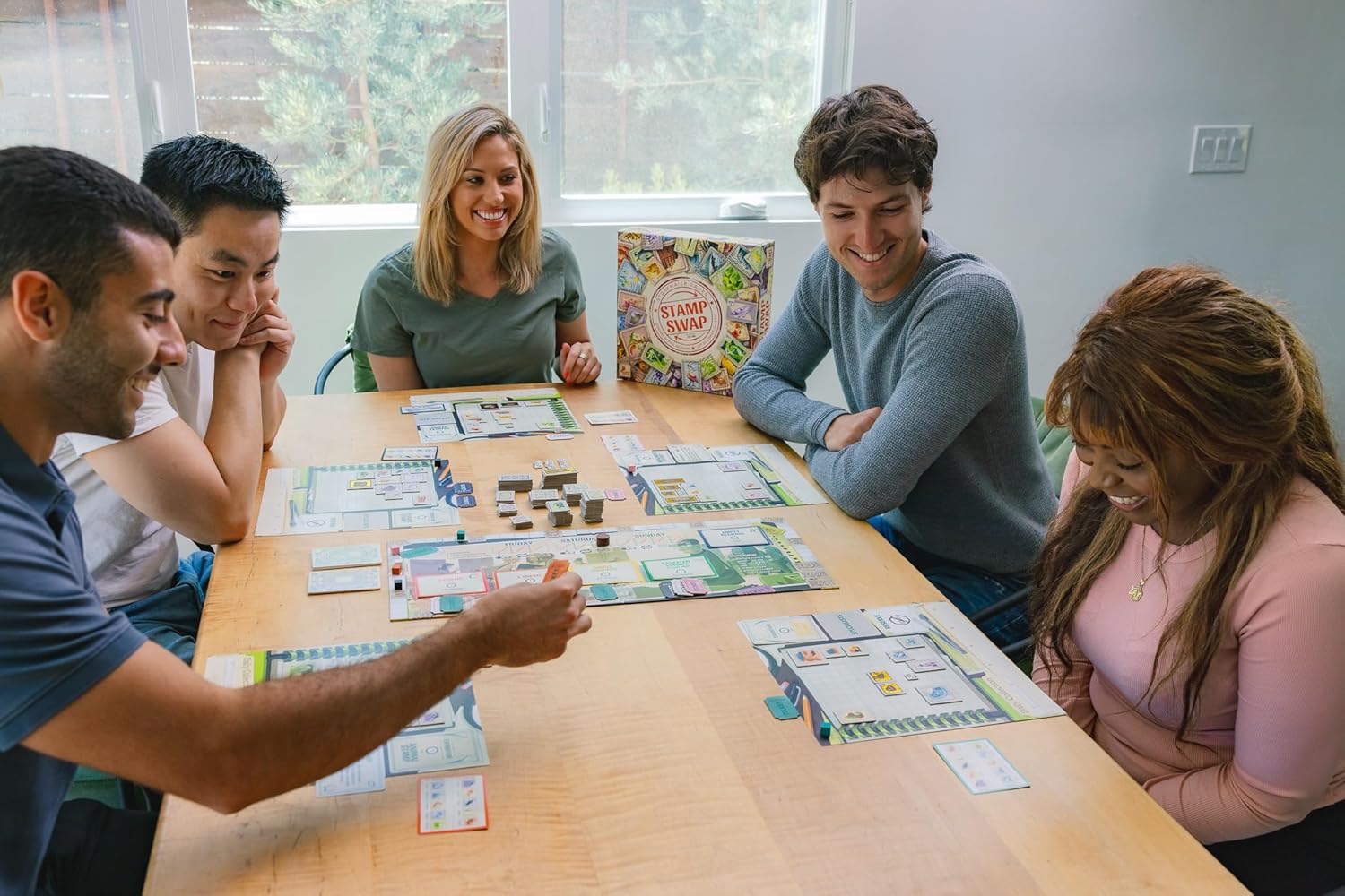 Stonemaier Games Briefmarkentausch-Brettspiel 7