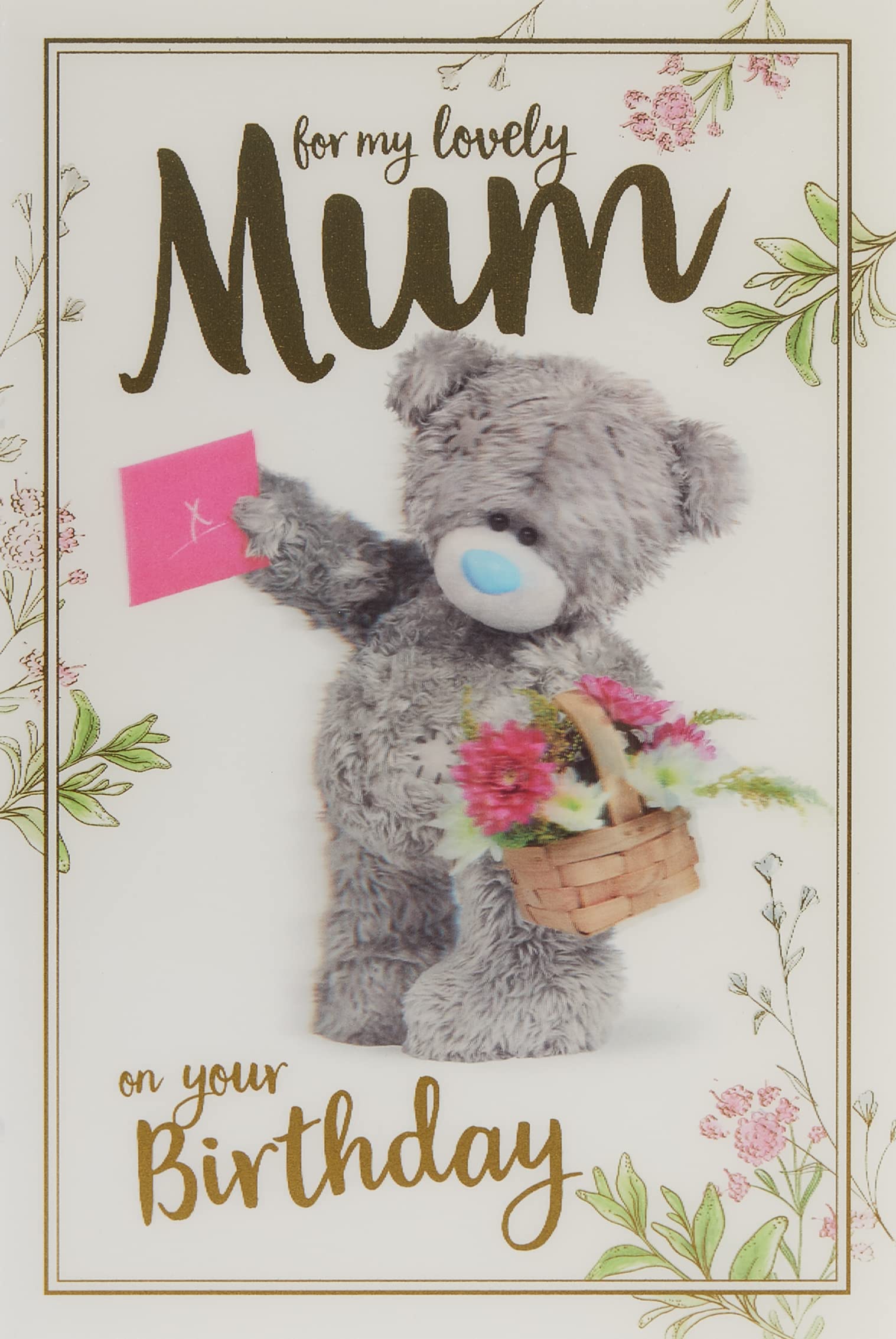 Me To You Tatty Teddy Lovely Mum Birthday Card - 3D Effect | 6x9 Inch | ALM93040 1