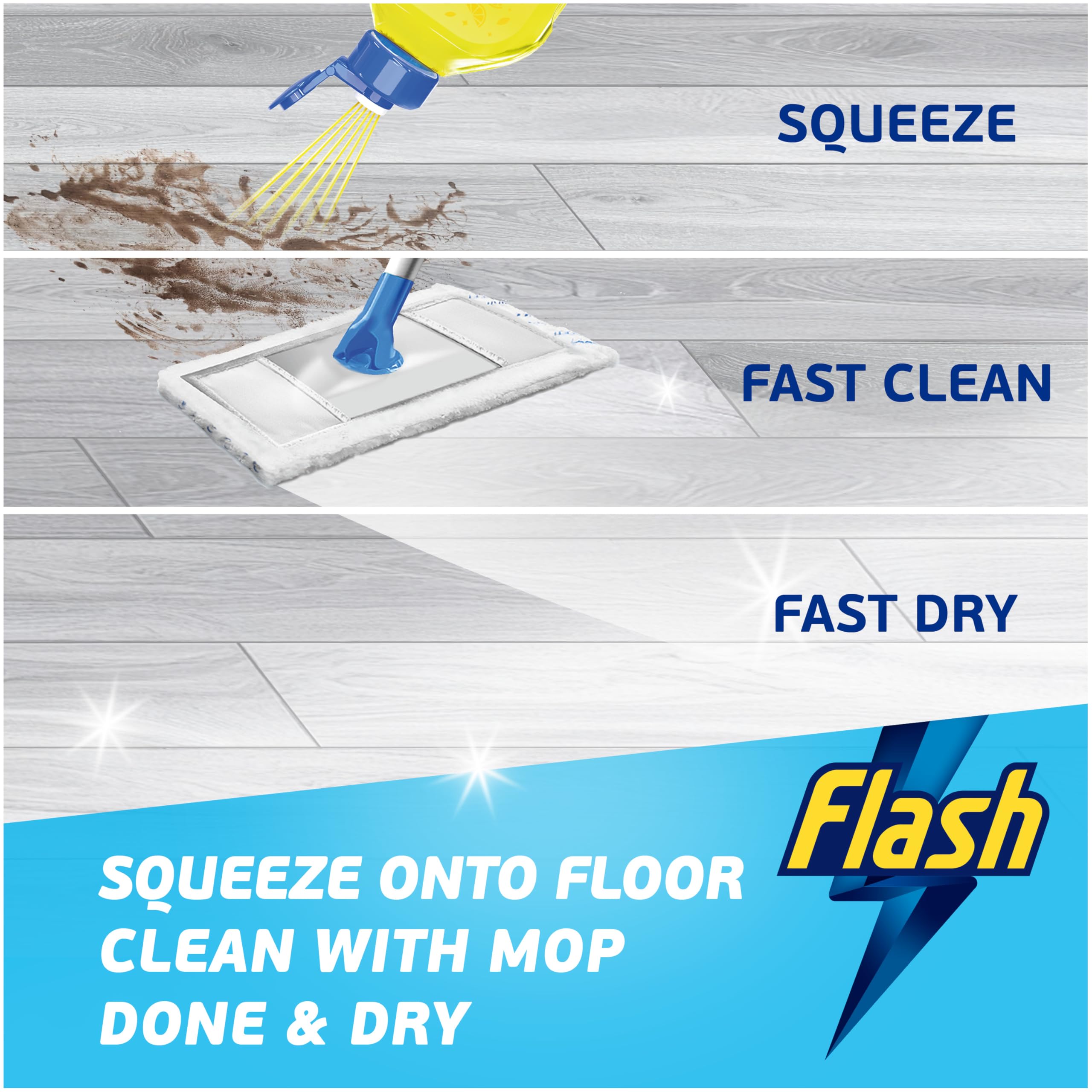 FLASH Direct to Floor All Purpose Floor Cleaner Berry & Cherry Blossom Scent | 800 ml 3