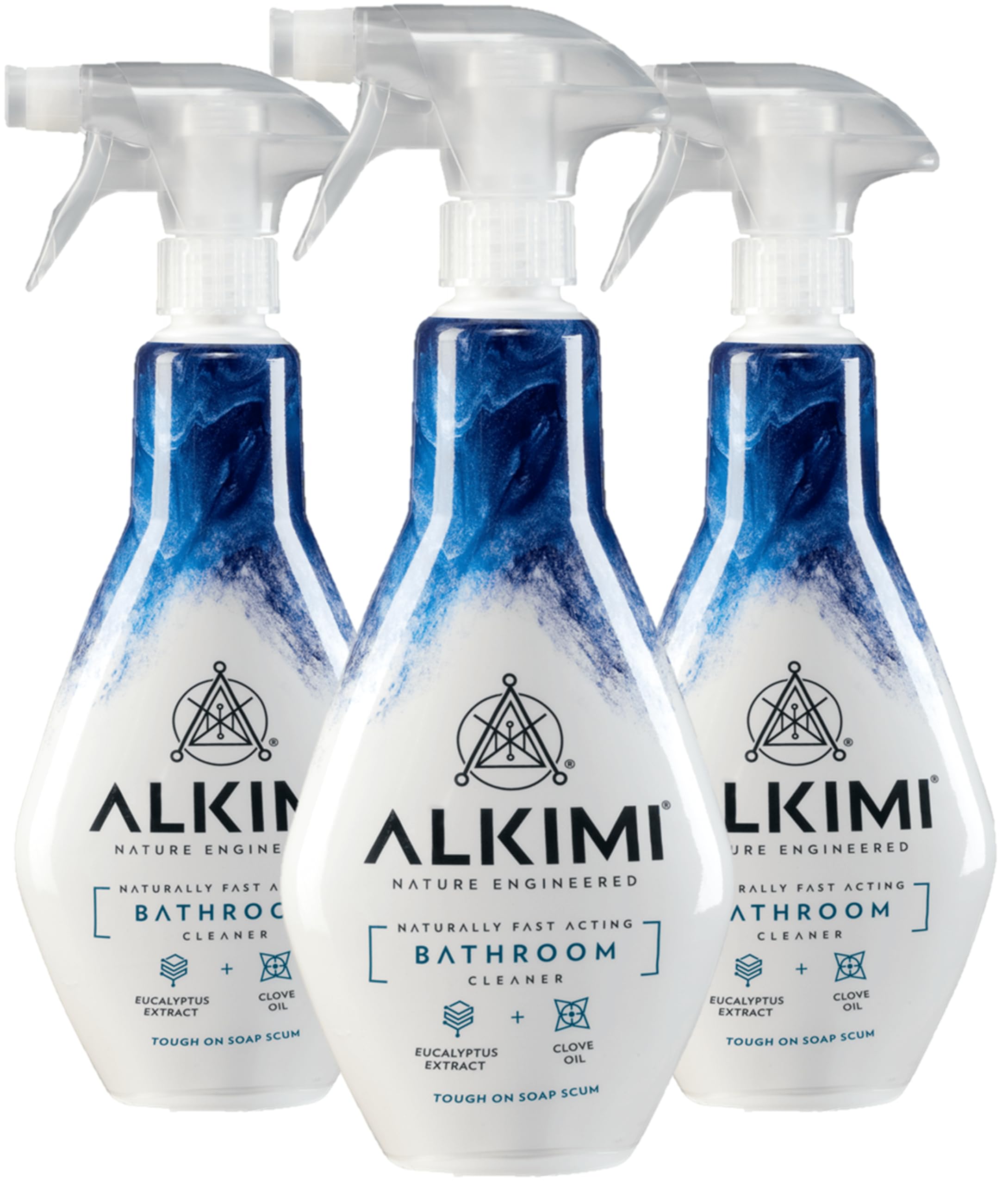ALKIMI Bathroom Cleaning Spray - Powerful Cleaning, Natural Ingredients, Pack of 3 x 500 ml