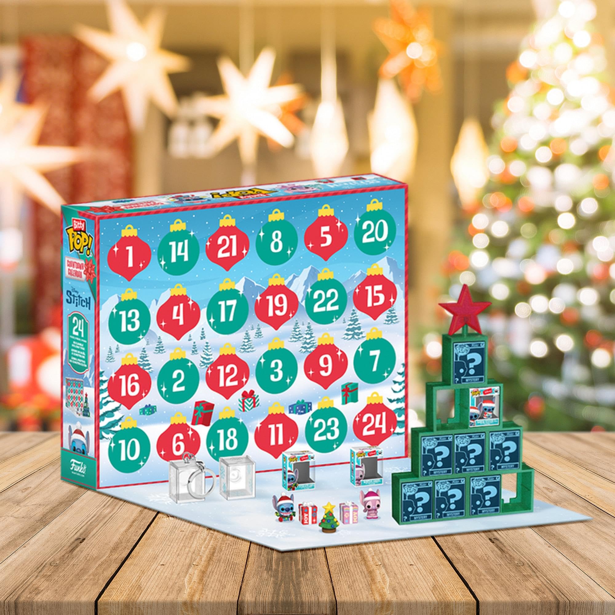 Funko Bitty Pop! Countdown Calendar: Stitch Holiday - Lilo and Stitch Advent Calendar 10