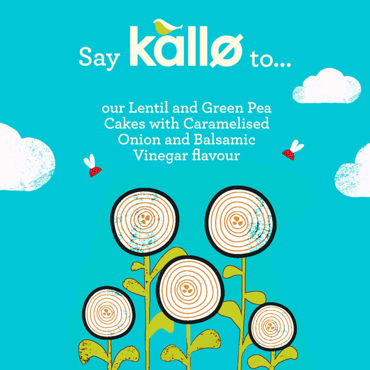 Kallo Veggie Cakes, Caramelised Onion, 6 x 122g