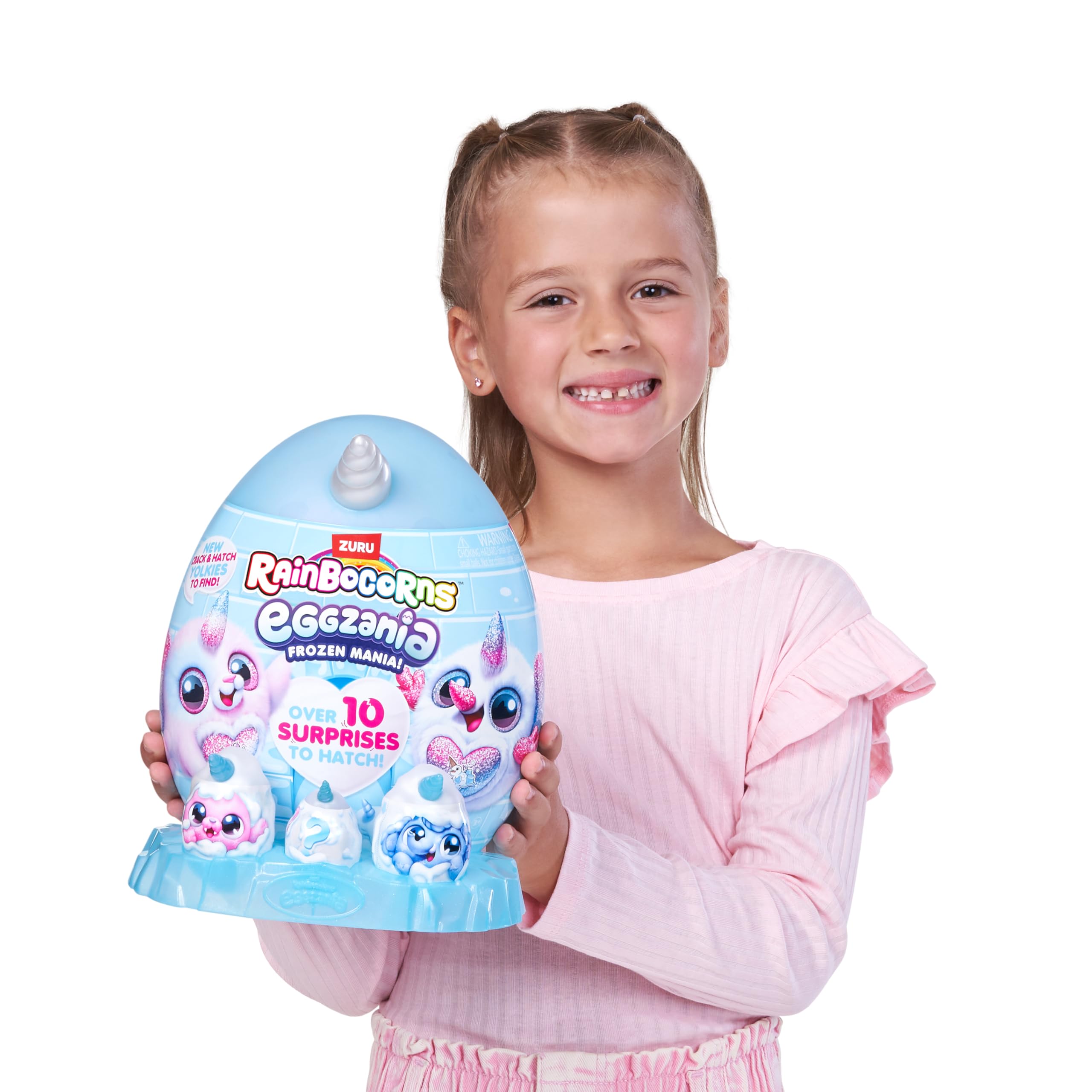 Rainbocorns Eggzania Frozen Mania by ZURU - Collectible Plush Toy for Girls 3+ 4