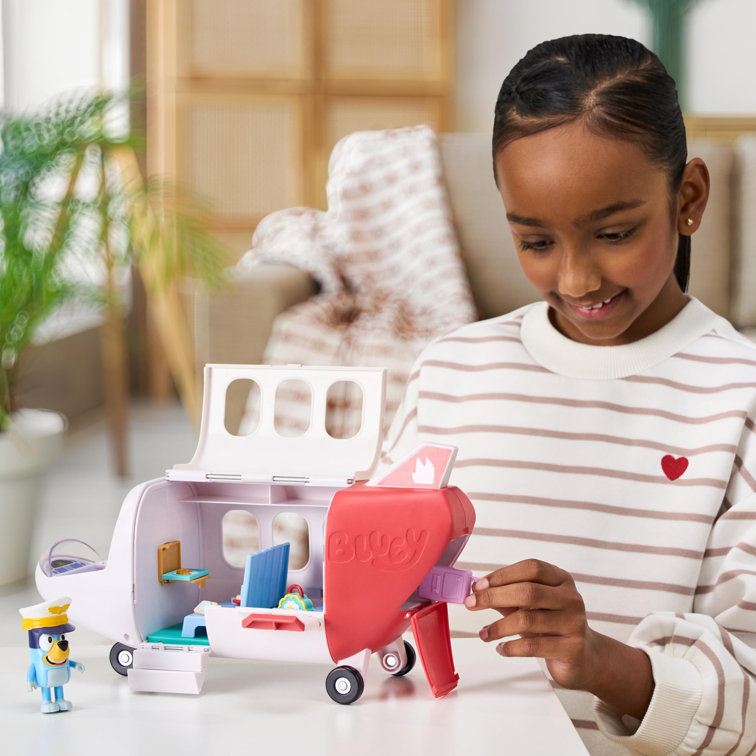 Bluey Adventure Plane - Interactive Playset | Ages 3+ | Plastic 4