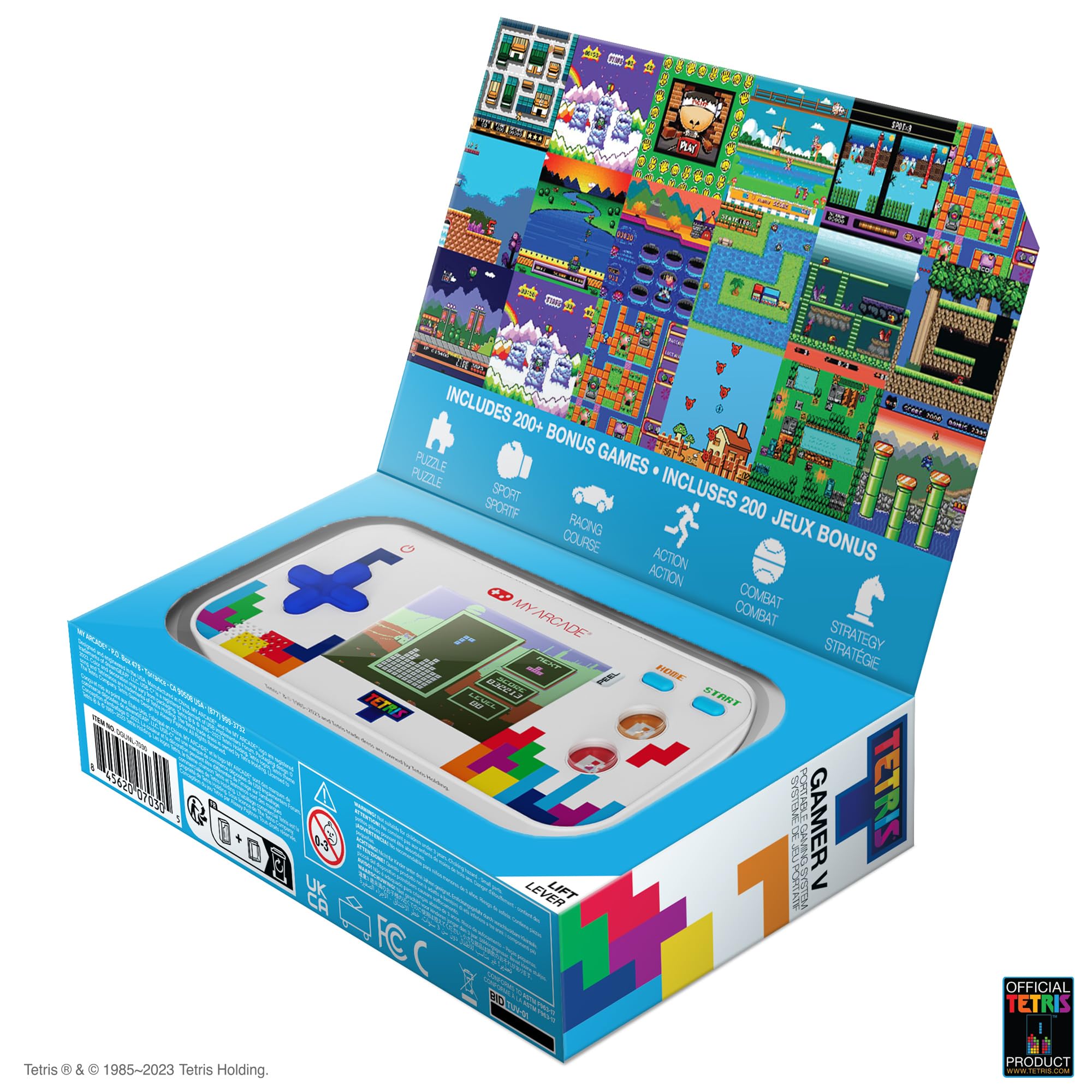 MY ARCADE Tetris Gamer V Classic Handheld Portable Video Game System 4