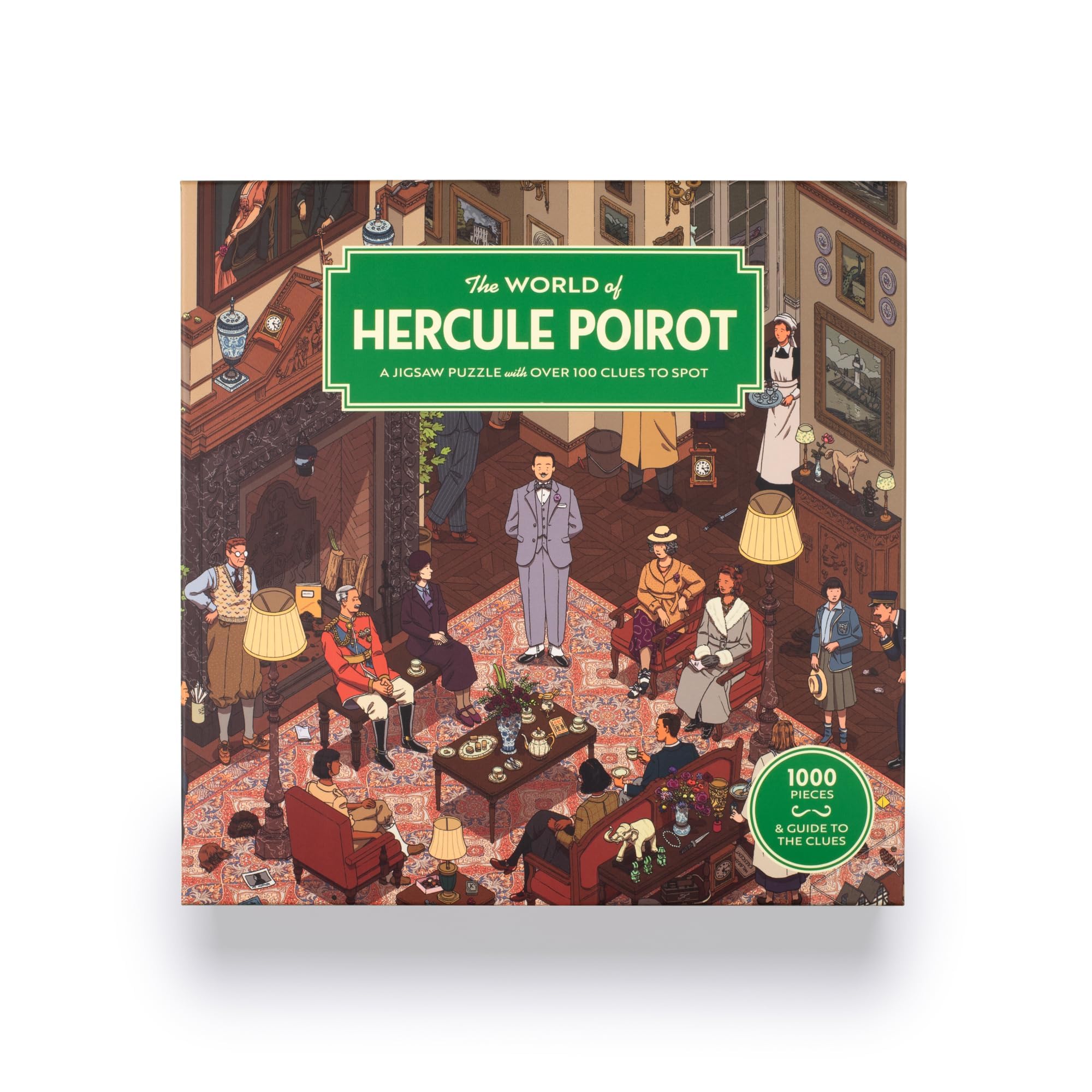 Laurence King The World of Hercule Poirot Jigsaw Puzzle - 1000 Pieces | 48.5 x 68 cm 2