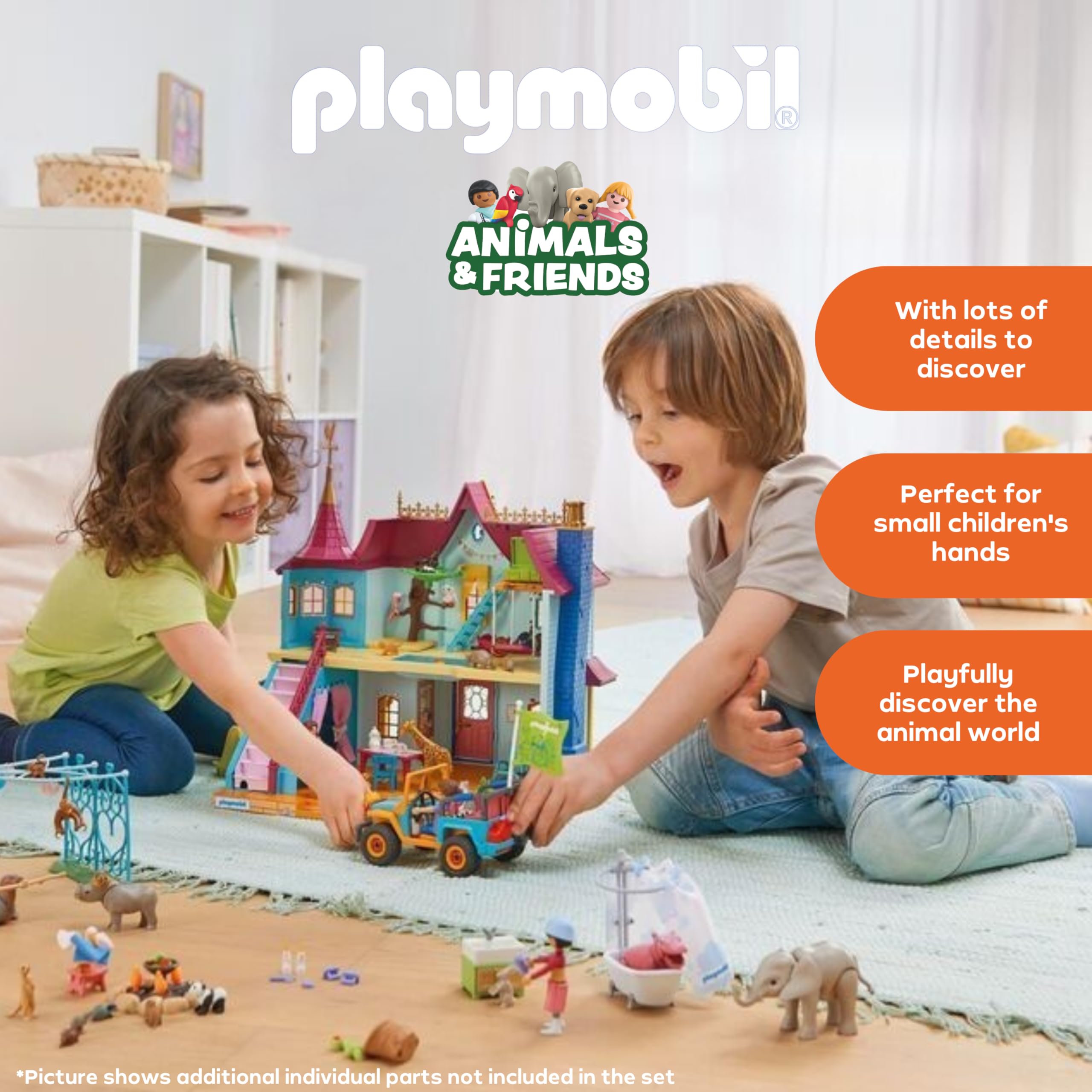 Playmobil Animals & Friends Animal Bathing Fun Bath Toy | Ages 4+ | Model 71950 3
