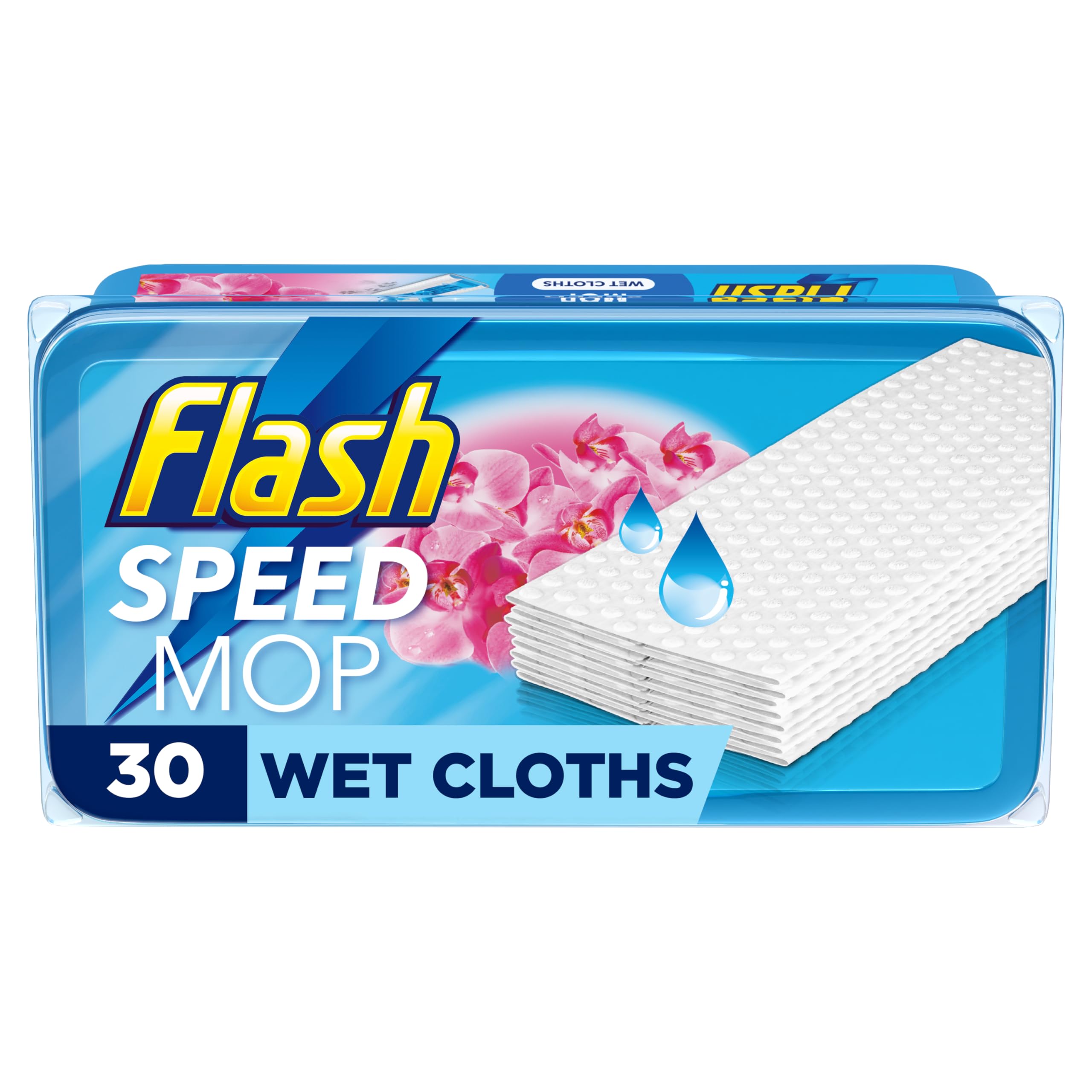 FLASH Speedmop Floor Cleaner Wipes with Wild Orchid Scent - 30 Count Refills