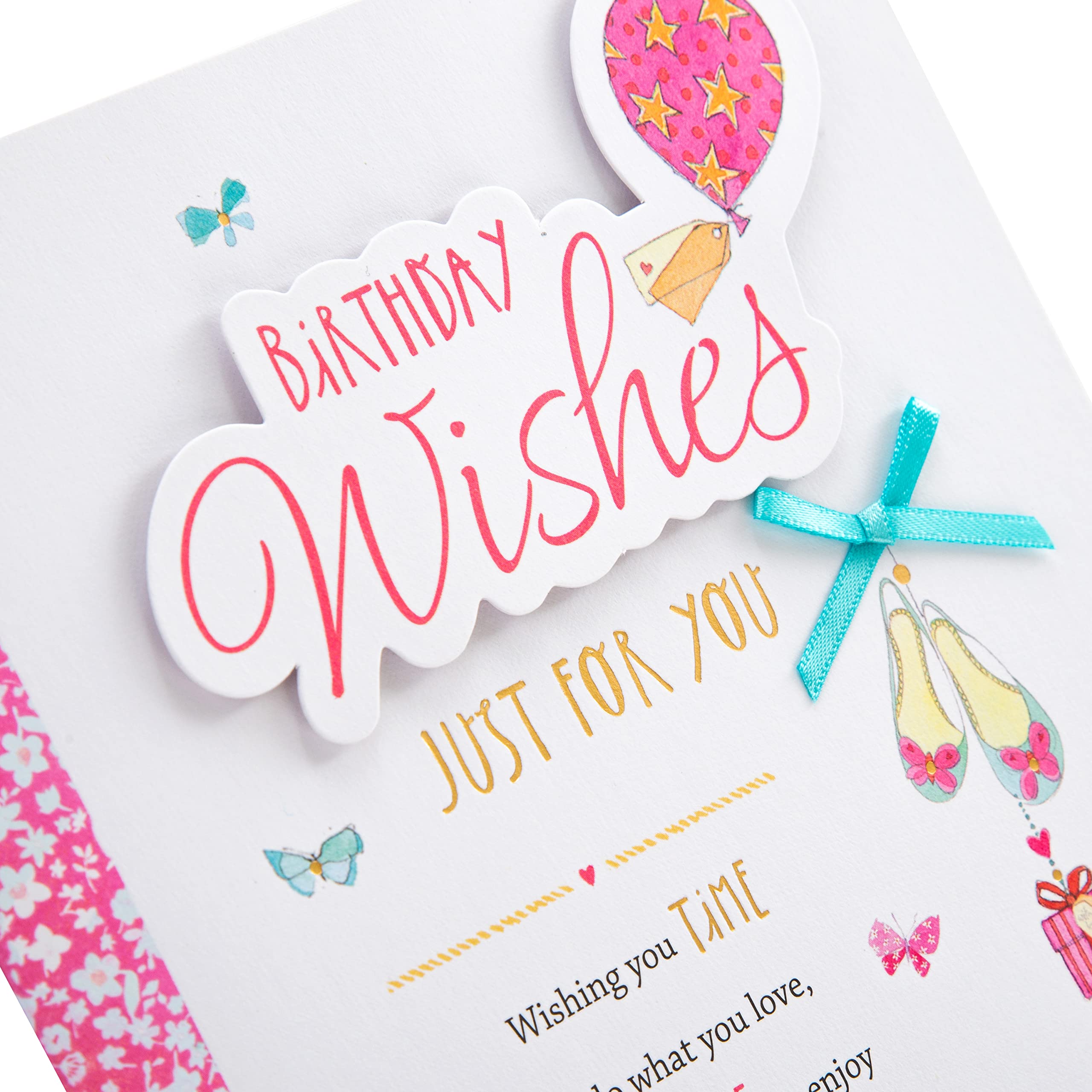 Hallmark Birthday Card - Classic Design with 3D Effect & Gold Foil Lettering 4